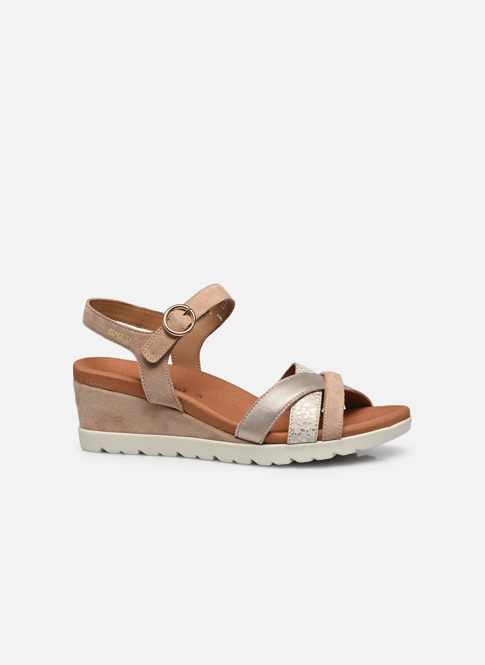 Sandales compensées et plateformes YRENA femme beige Mephisto Sandales compensées et plateformes YRENA femme beige SAND