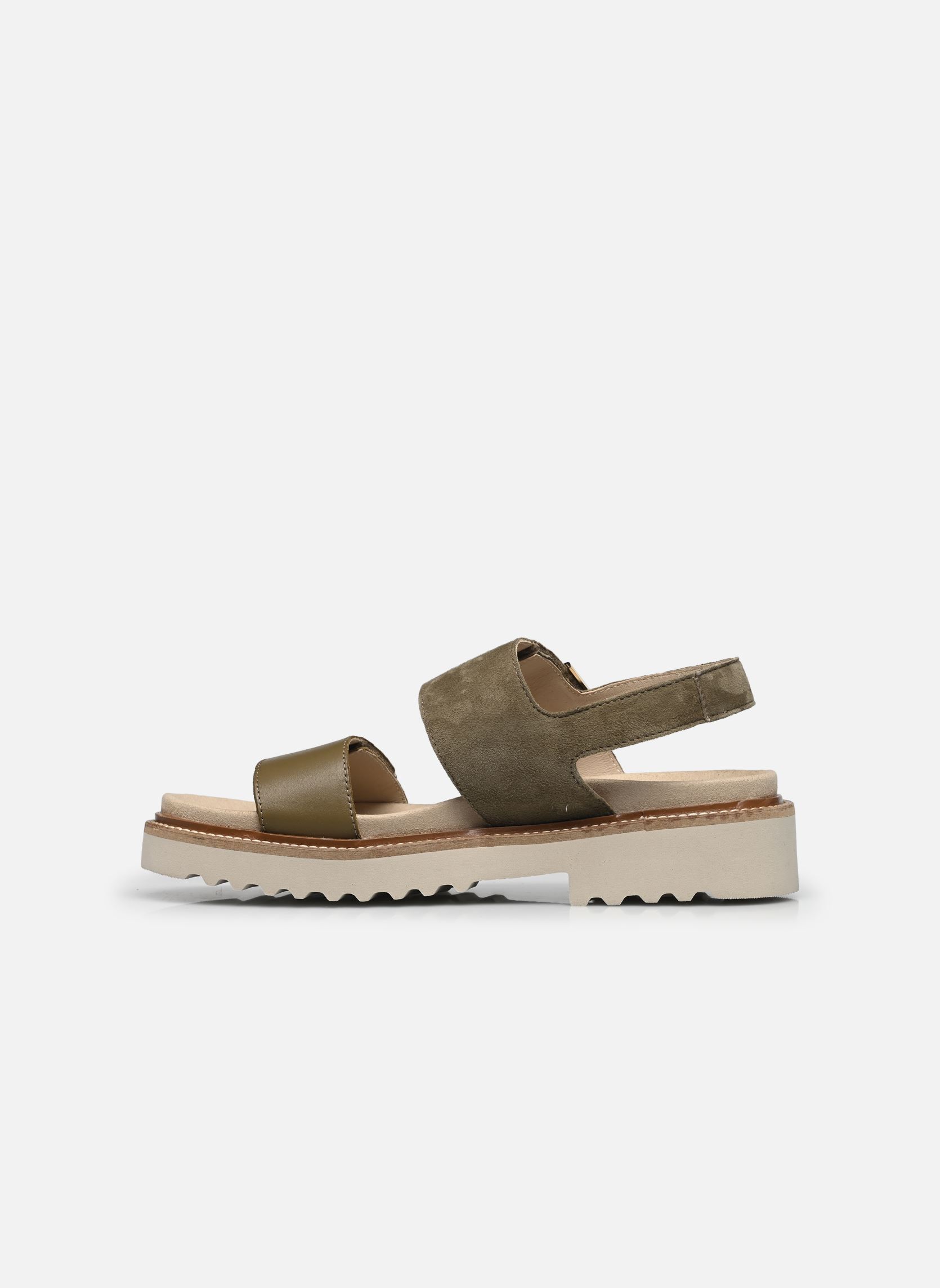 Platte sandalen VIOLAINE dames groen Mephisto Platte sandalen VIOLAINE dames groen LICHEN