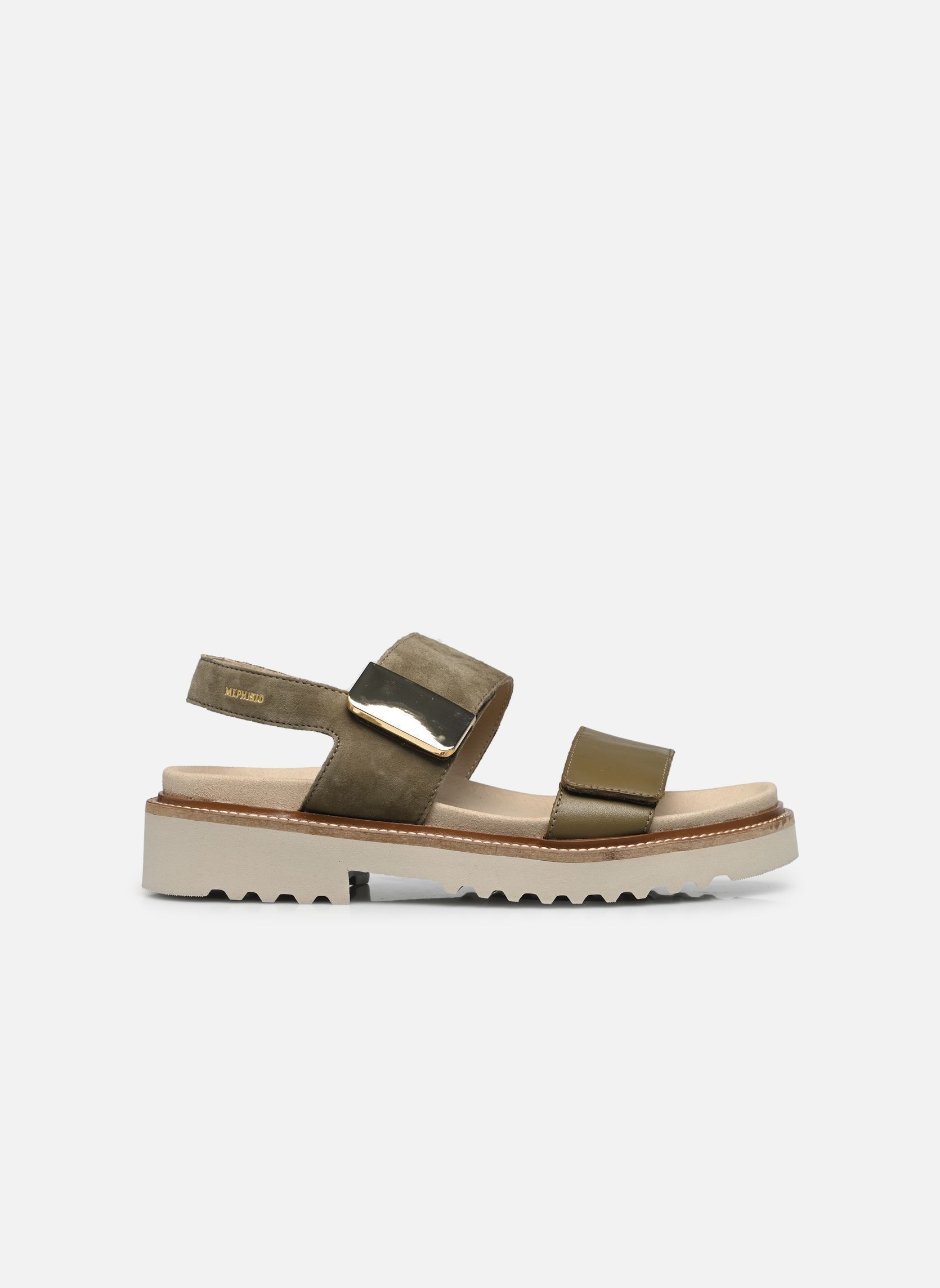 Platte sandalen VIOLAINE dames groen Mephisto Platte sandalen VIOLAINE dames groen LICHEN