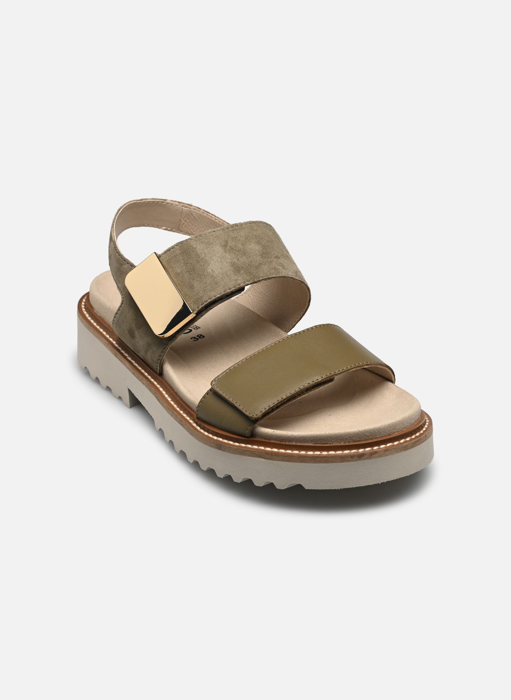 Platte sandalen VIOLAINE dames groen Mephisto Platte sandalen VIOLAINE dames groen LICHEN