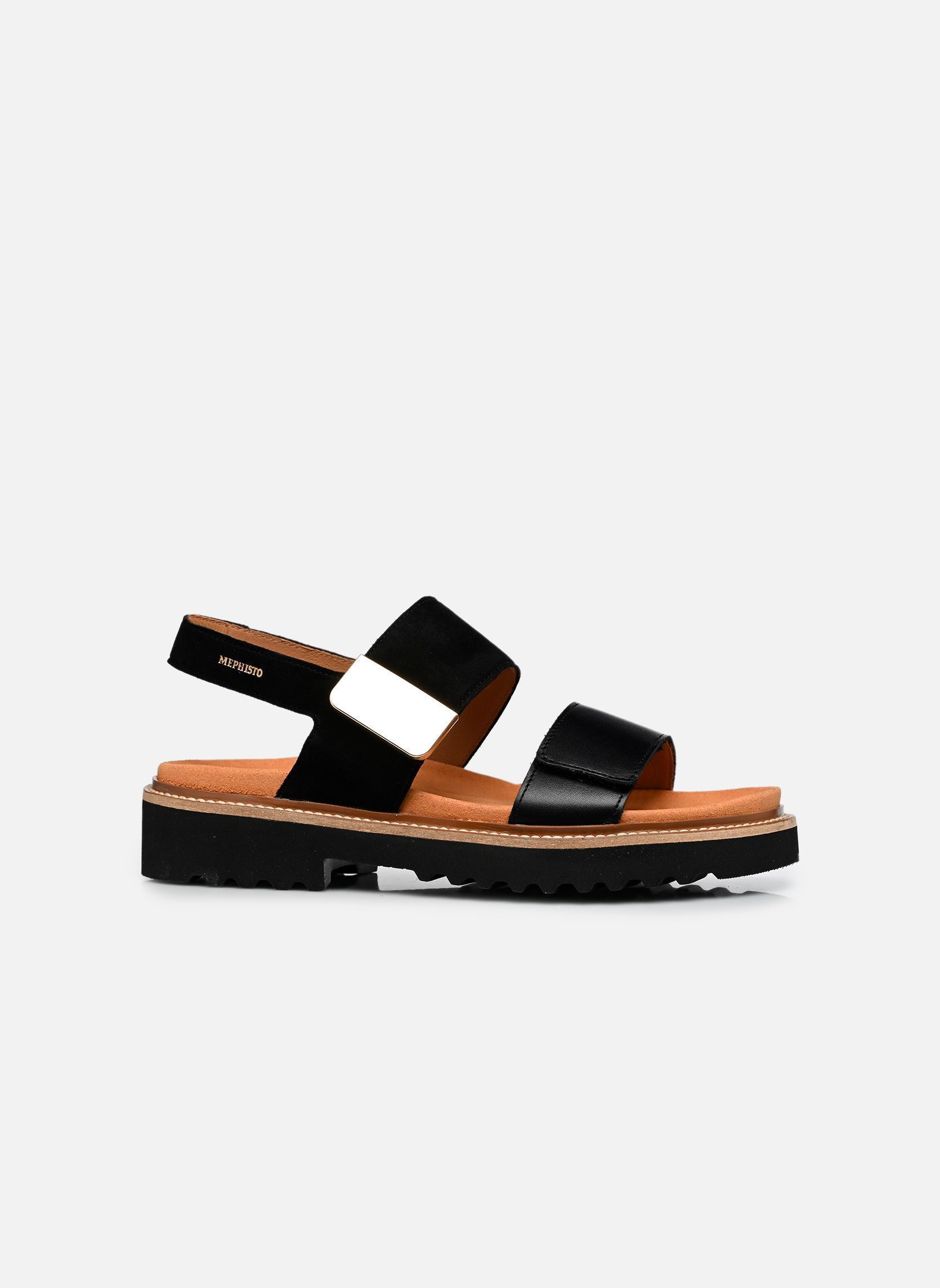 Flache Sandalen VIOLAINE damen schwarz Mephisto Flache Sandalen VIOLAINE damen schwarz BLACK