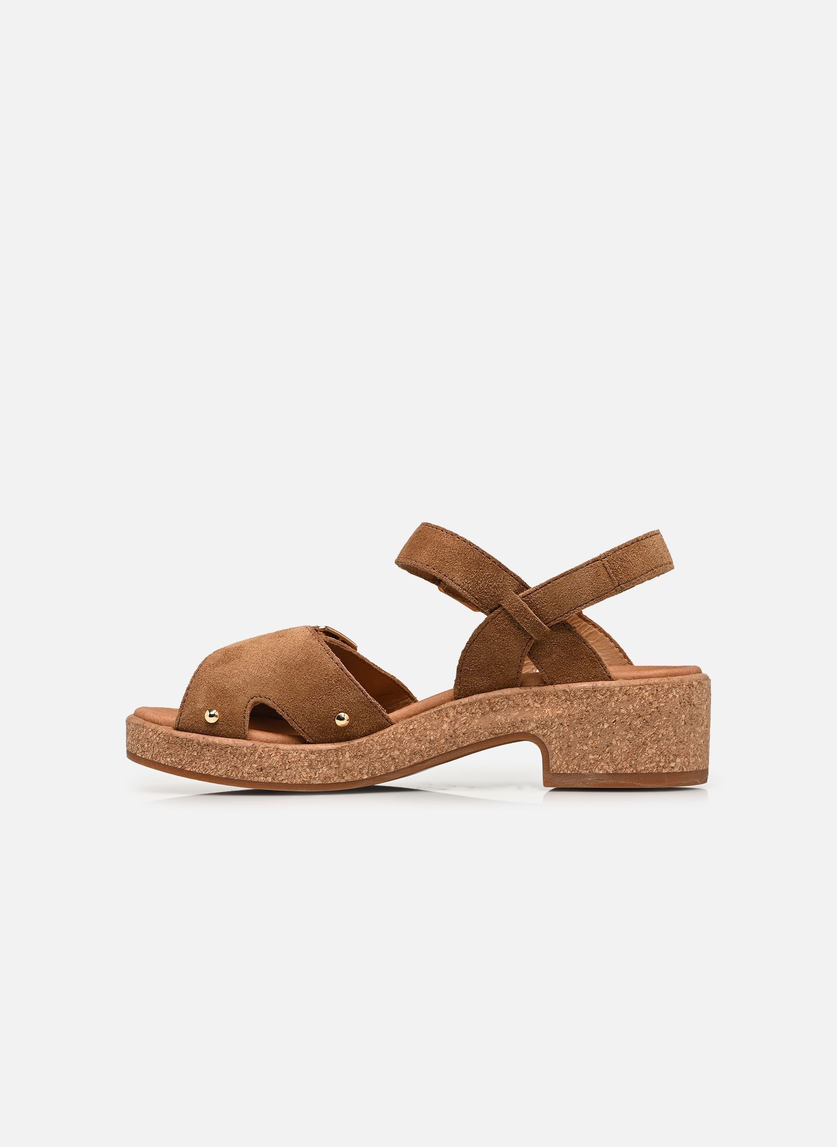 Flache Sandalen FEDORA damen braun Mephisto Flache Sandalen FEDORA damen braun TOBACCO