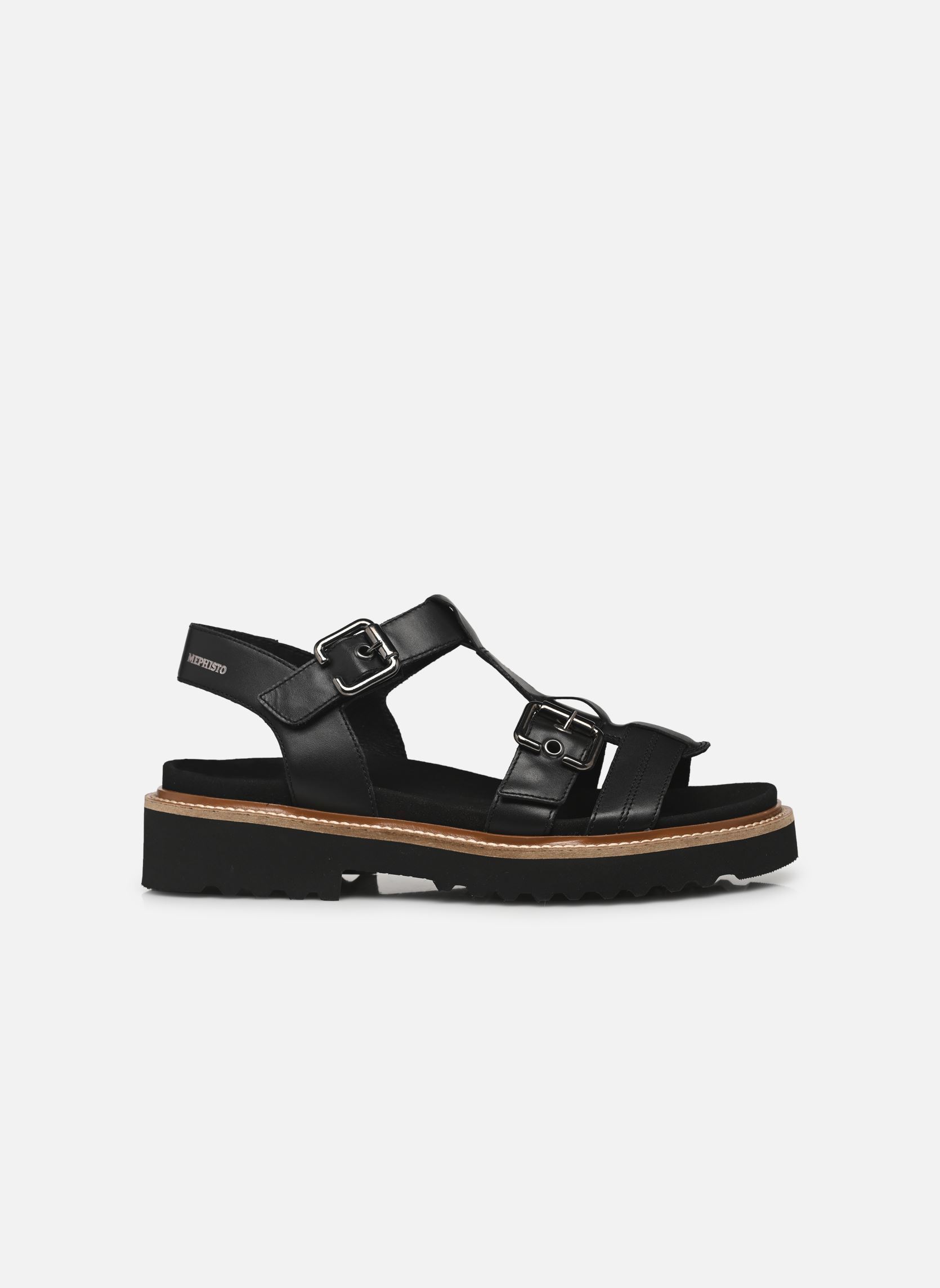Flache Sandalen VALNY damen schwarz Mephisto Flache Sandalen VALNY damen schwarz BLACK