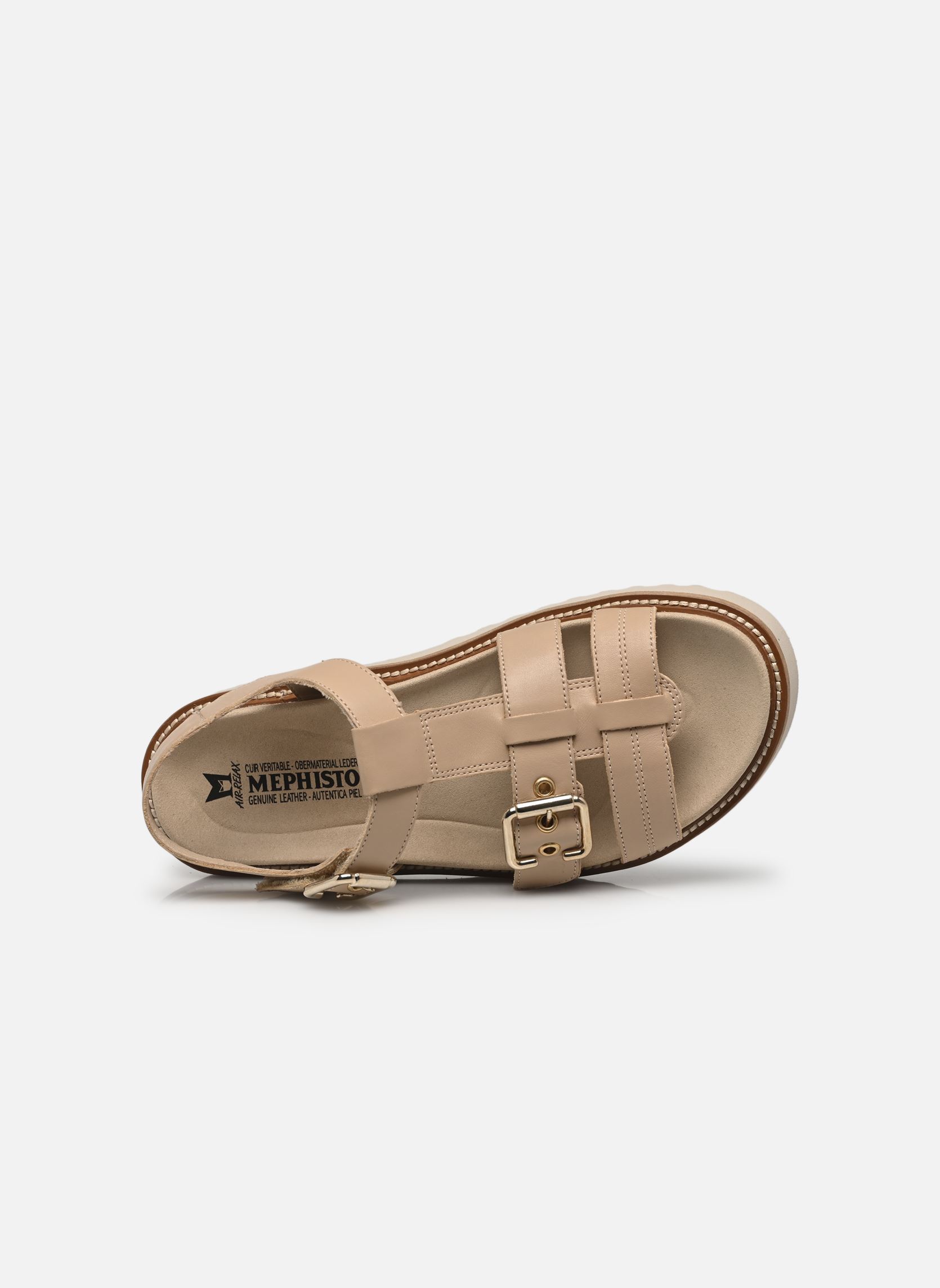 Flache Sandalen VALNY damen beige Mephisto Flache Sandalen VALNY damen beige LIGHT SAND