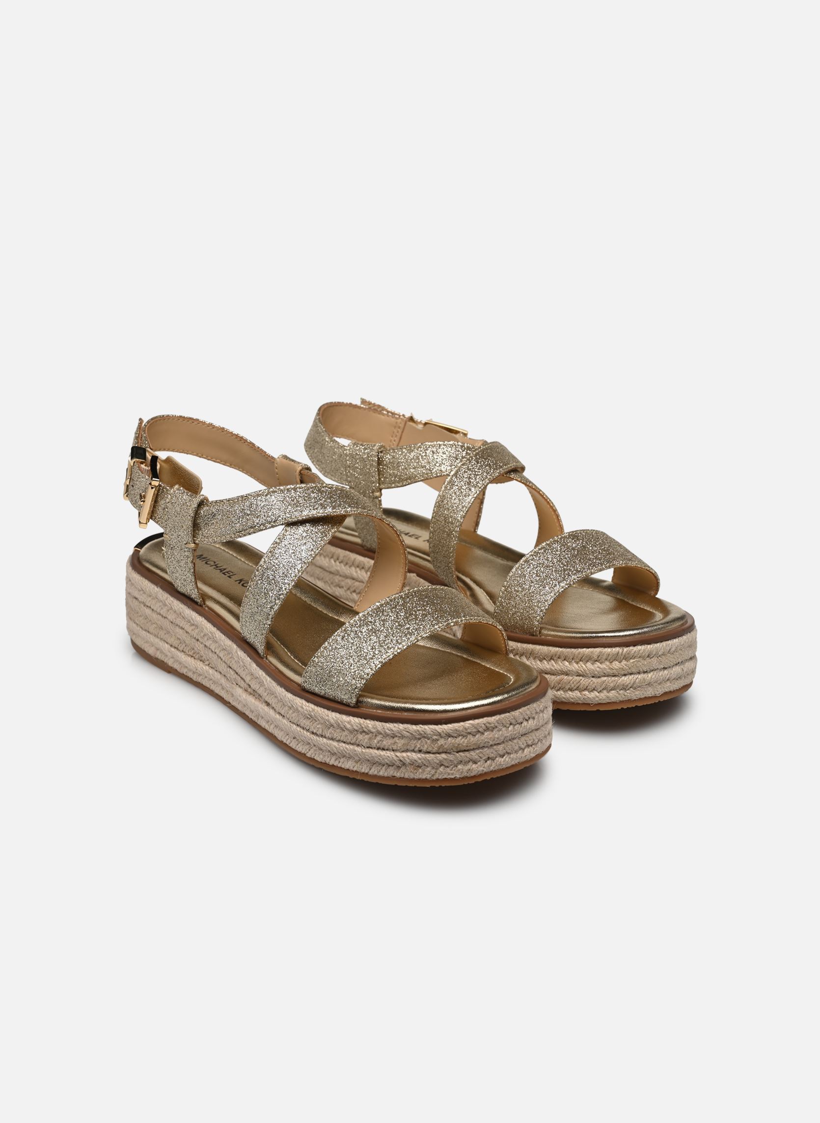 Sandali con zeppa e plateau LYNN ESPADRILLE SANDAL donna oro e bronzo Michael Michael Kors Sandali con zeppa e plateau LYNN ESPADRILLE SANDAL donna oro e bronzo Pale Gold