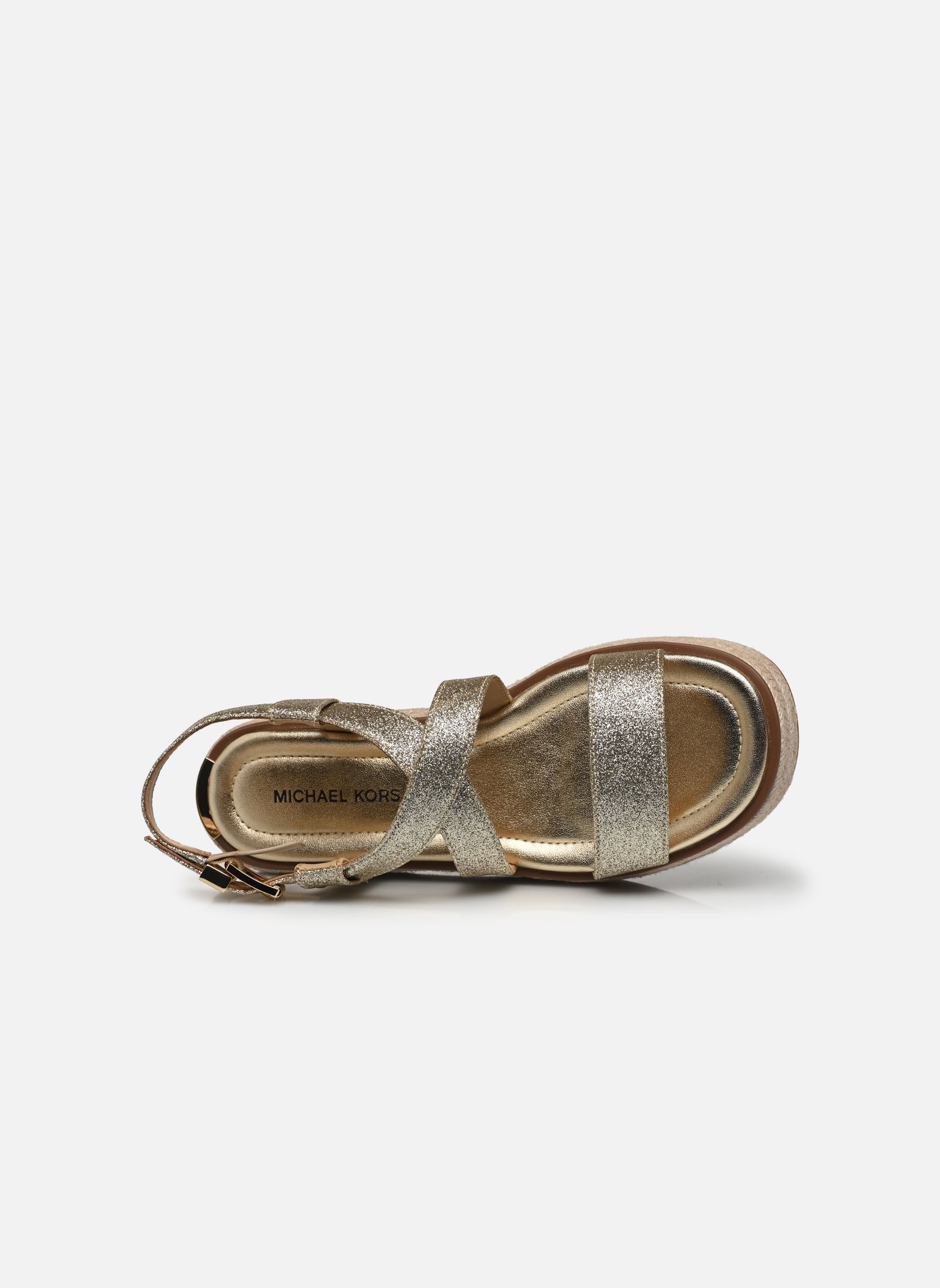 Sandali con zeppa e plateau LYNN ESPADRILLE SANDAL donna oro e bronzo Michael Michael Kors Sandali con zeppa e plateau LYNN ESPADRILLE SANDAL donna oro e bronzo Pale Gold