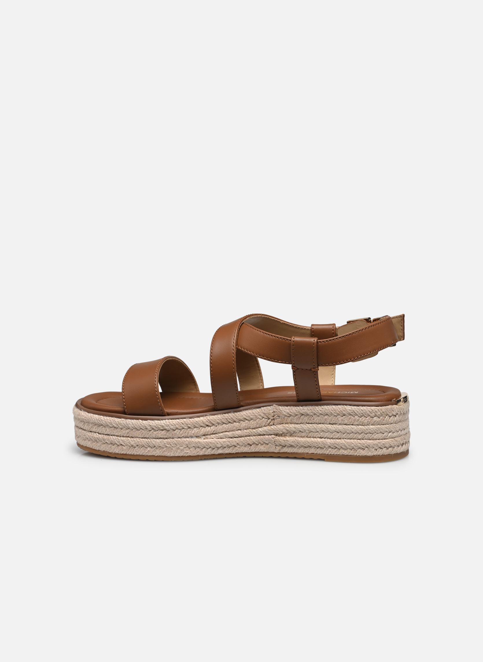 Sandales compensées et plateformes LYNN ESPADRILLE SANDAL femme marron Michael Michael Kors Sandales compensées et plateformes LYNN ESPADRILLE SANDAL femme marron Luggage