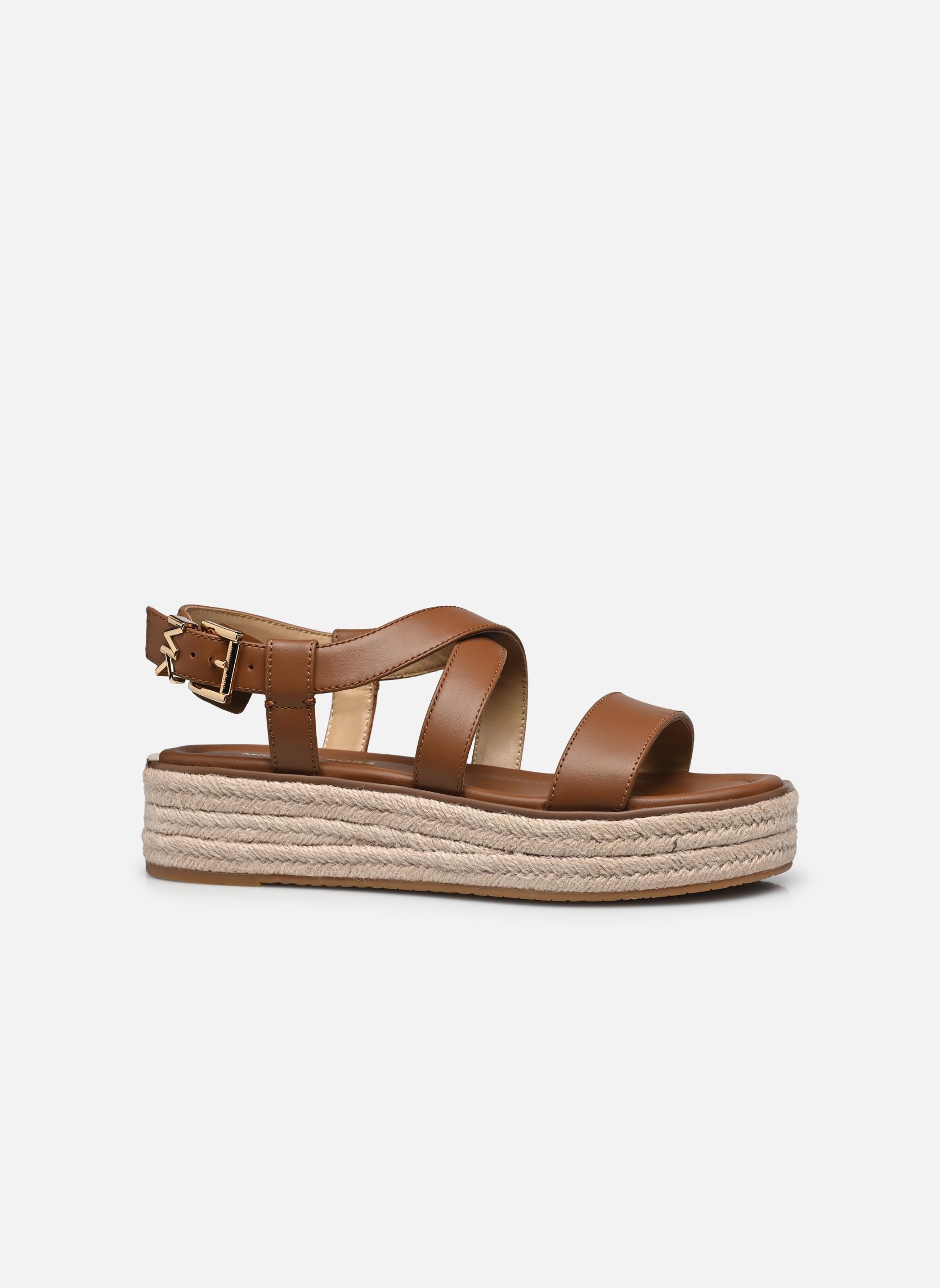 Sandales compensées et plateformes LYNN ESPADRILLE SANDAL femme marron Michael Michael Kors Sandales compensées et plateformes LYNN ESPADRILLE SANDAL femme marron Luggage