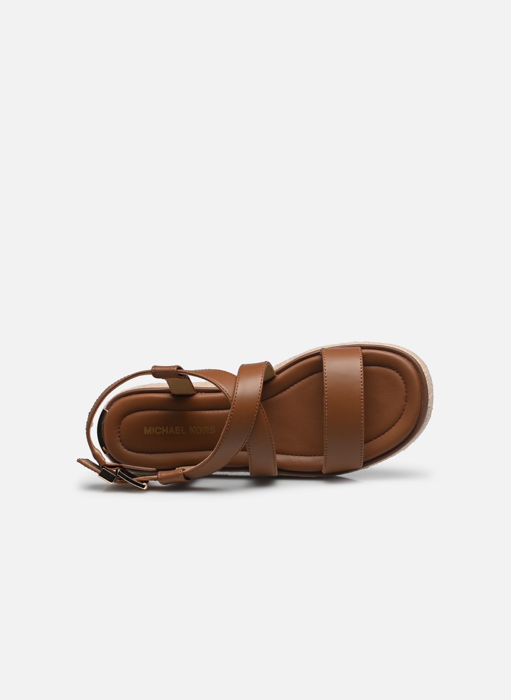 Sandales compensées et plateformes LYNN ESPADRILLE SANDAL femme marron Michael Michael Kors Sandales compensées et plateformes LYNN ESPADRILLE SANDAL femme marron Luggage