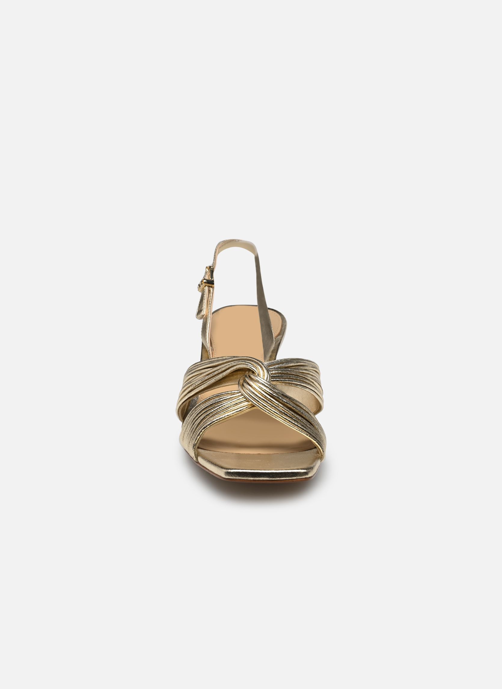 Sandalen ALESSIA KITTEN SANDAL dames goud en brons Michael Michael Kors Sandalen ALESSIA KITTEN SANDAL dames goud en brons Pale Gold