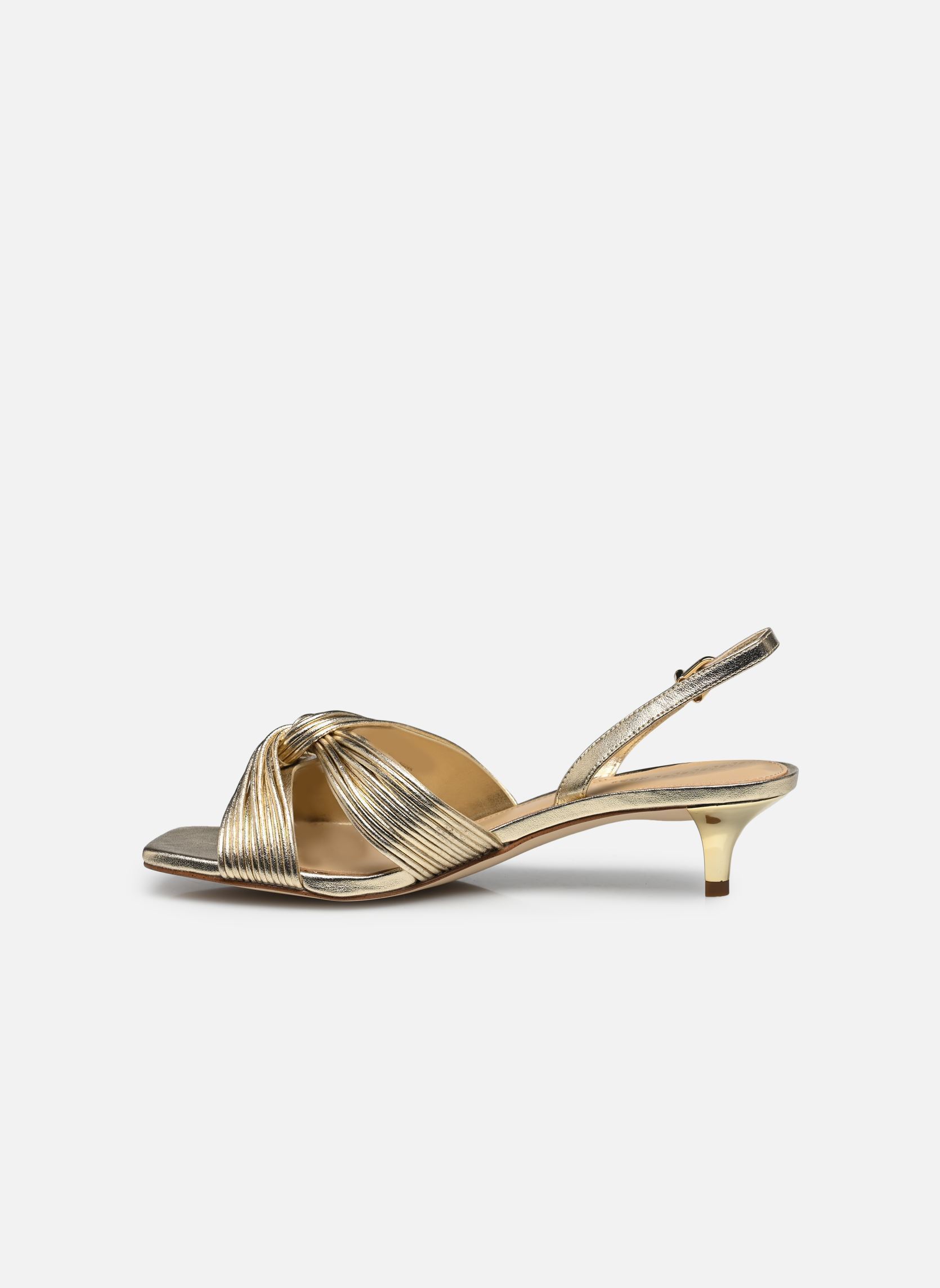 Sandalen ALESSIA KITTEN SANDAL dames goud en brons Michael Michael Kors Sandalen ALESSIA KITTEN SANDAL dames goud en brons Pale Gold