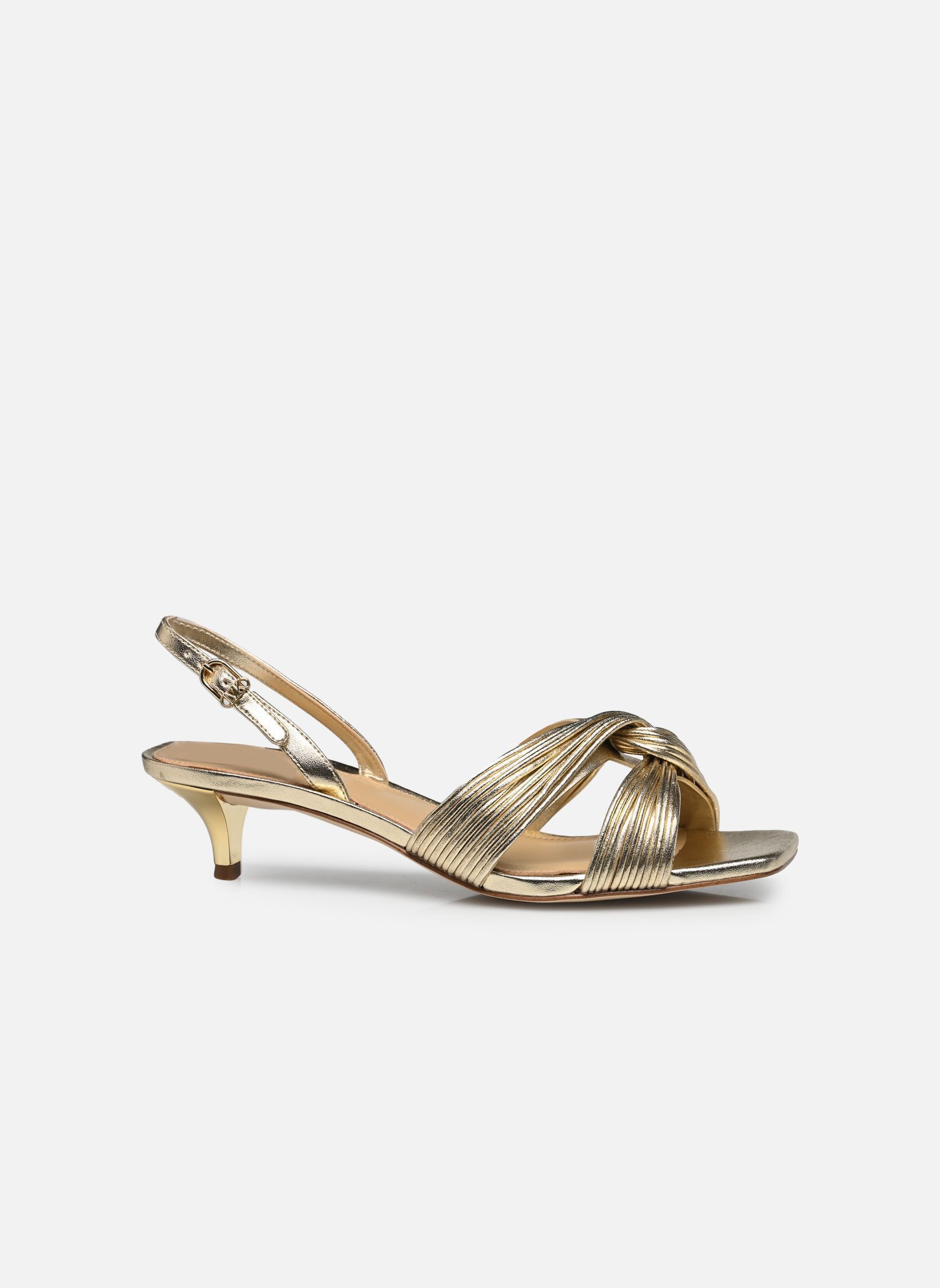 Sandalen ALESSIA KITTEN SANDAL dames goud en brons Michael Michael Kors Sandalen ALESSIA KITTEN SANDAL dames goud en brons Pale Gold