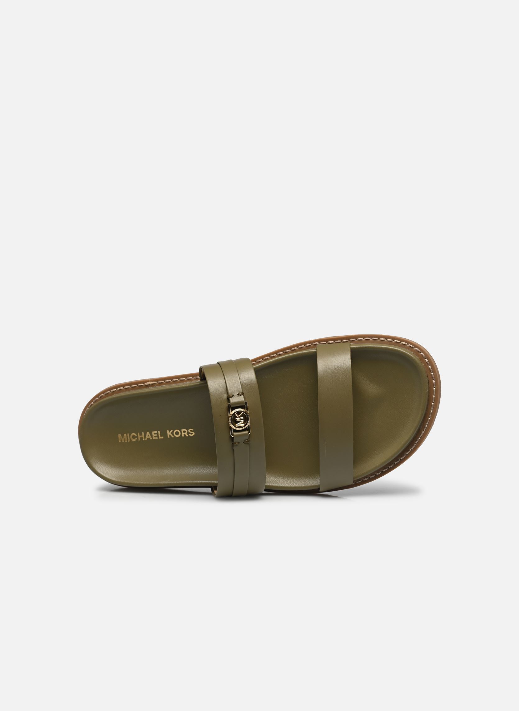 Mules et sabots MANDY FLAT SANDAL femme vert Michael Michael Kors Mules et sabots MANDY FLAT SANDAL femme vert Safari Green