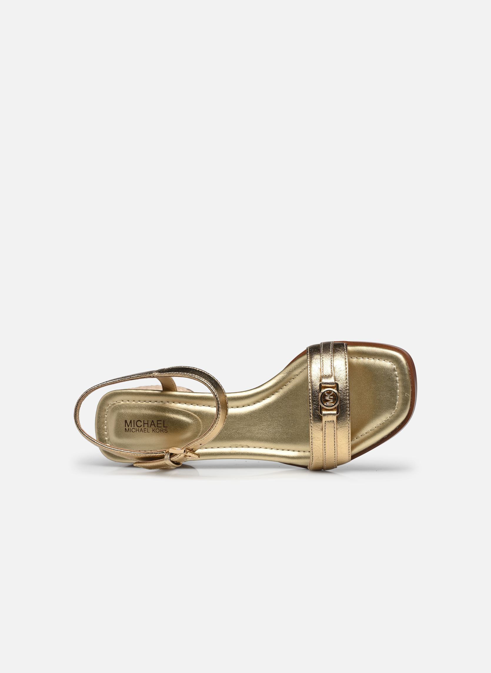Sandales MANDY MID SANDAL femme or et bronze Michael Michael Kors Sandales MANDY MID SANDAL femme or et bronze Pale Gold