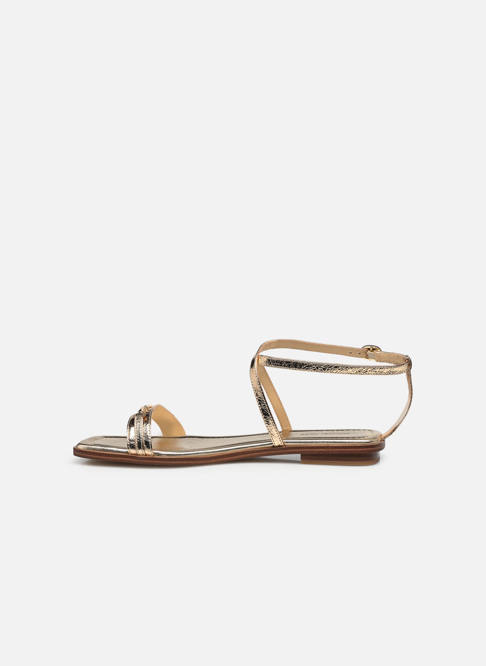 Sandales plates LENA FLAT SANDAL femme or et bronze Michael Michael Kors Sandales plates LENA FLAT SANDAL femme or et bronze PALE GOLD