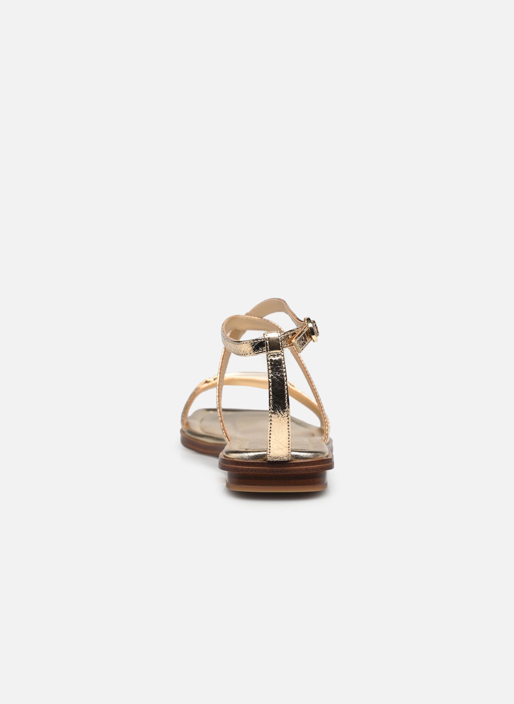 Sandales plates LENA FLAT SANDAL femme or et bronze Michael Michael Kors Sandales plates LENA FLAT SANDAL femme or et bronze PALE GOLD