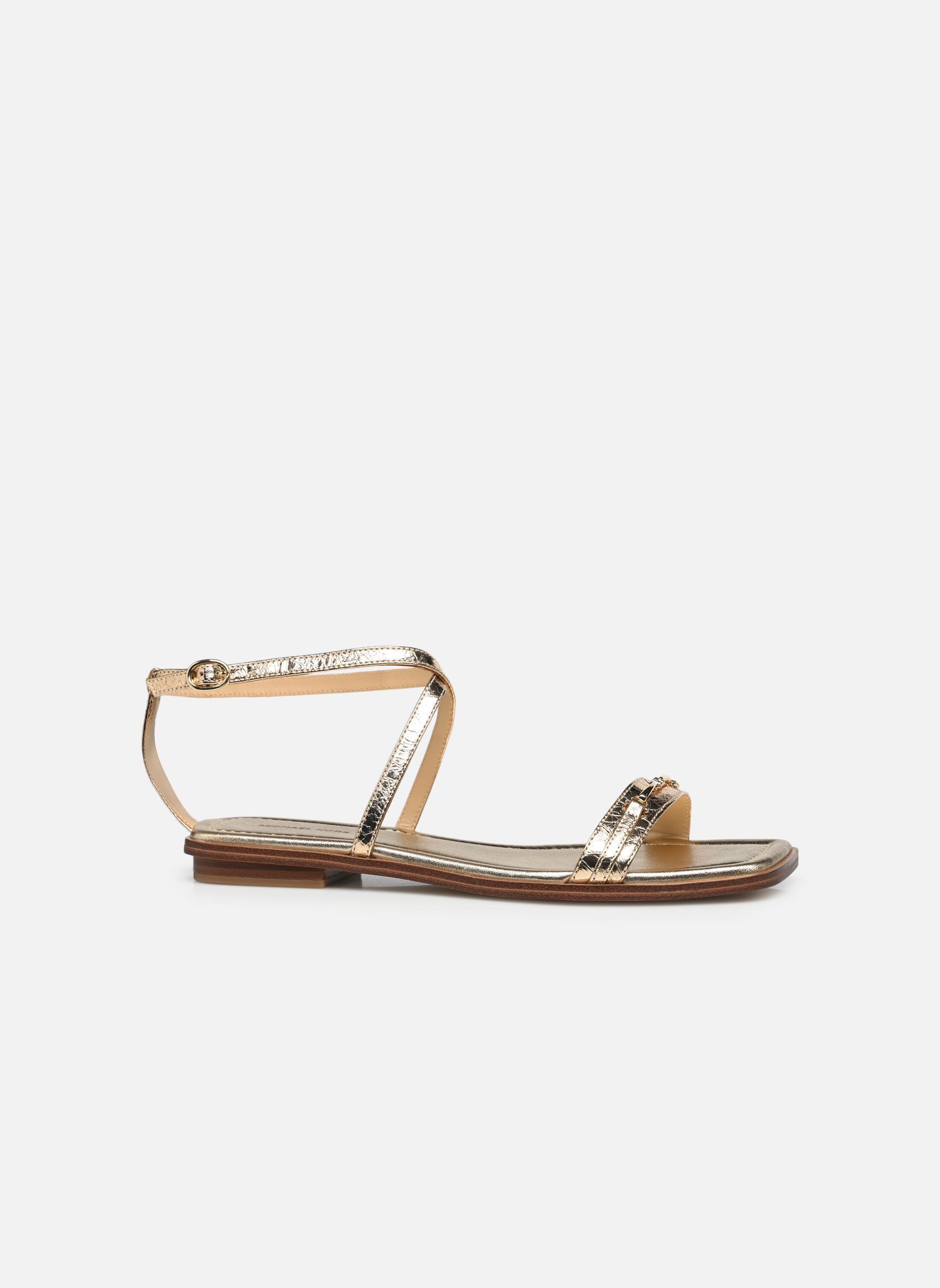 Sandales plates LENA FLAT SANDAL femme or et bronze Michael Michael Kors Sandales plates LENA FLAT SANDAL femme or et bronze PALE GOLD