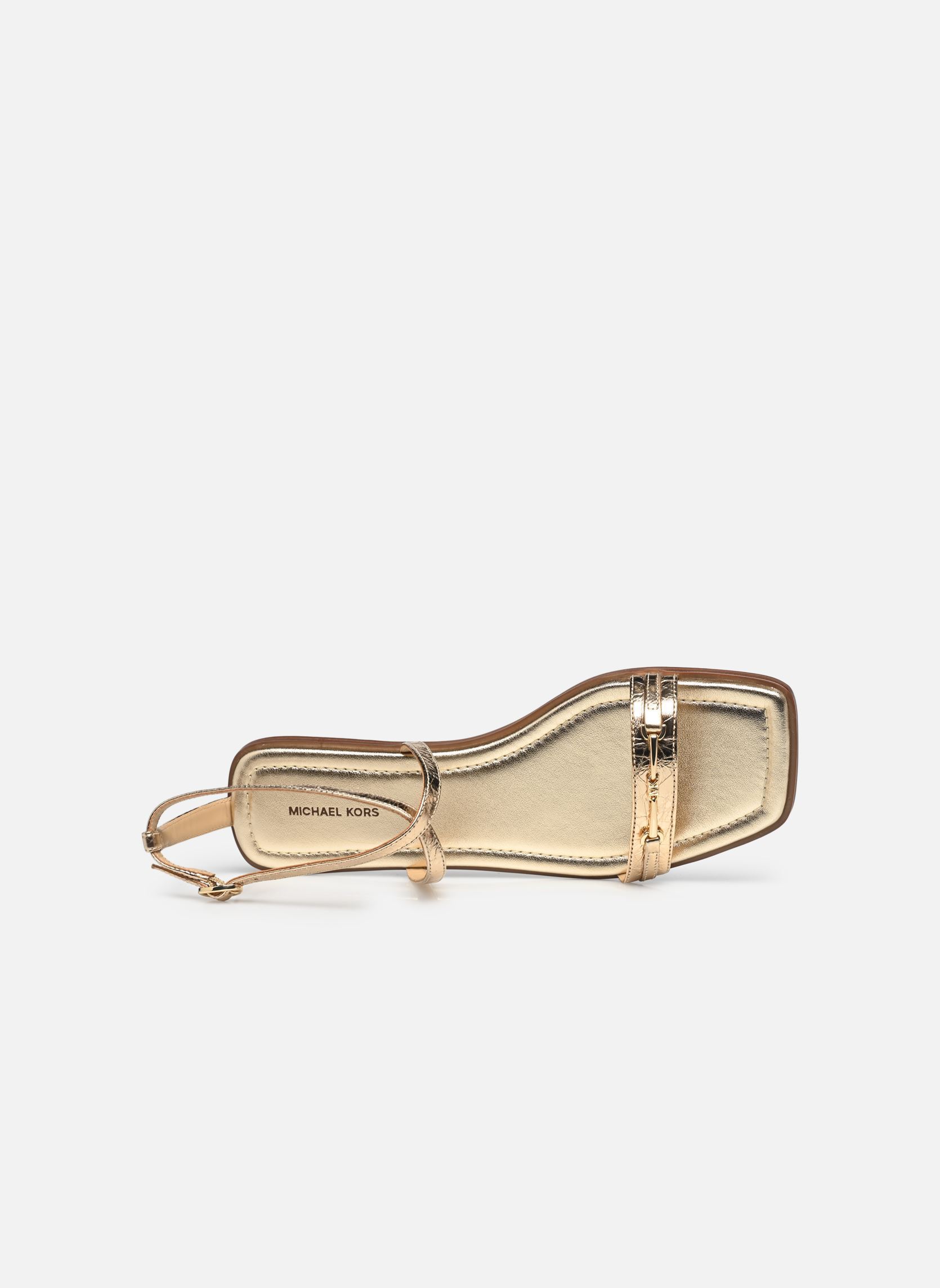 Sandales plates LENA FLAT SANDAL femme or et bronze Michael Michael Kors Sandales plates LENA FLAT SANDAL femme or et bronze PALE GOLD