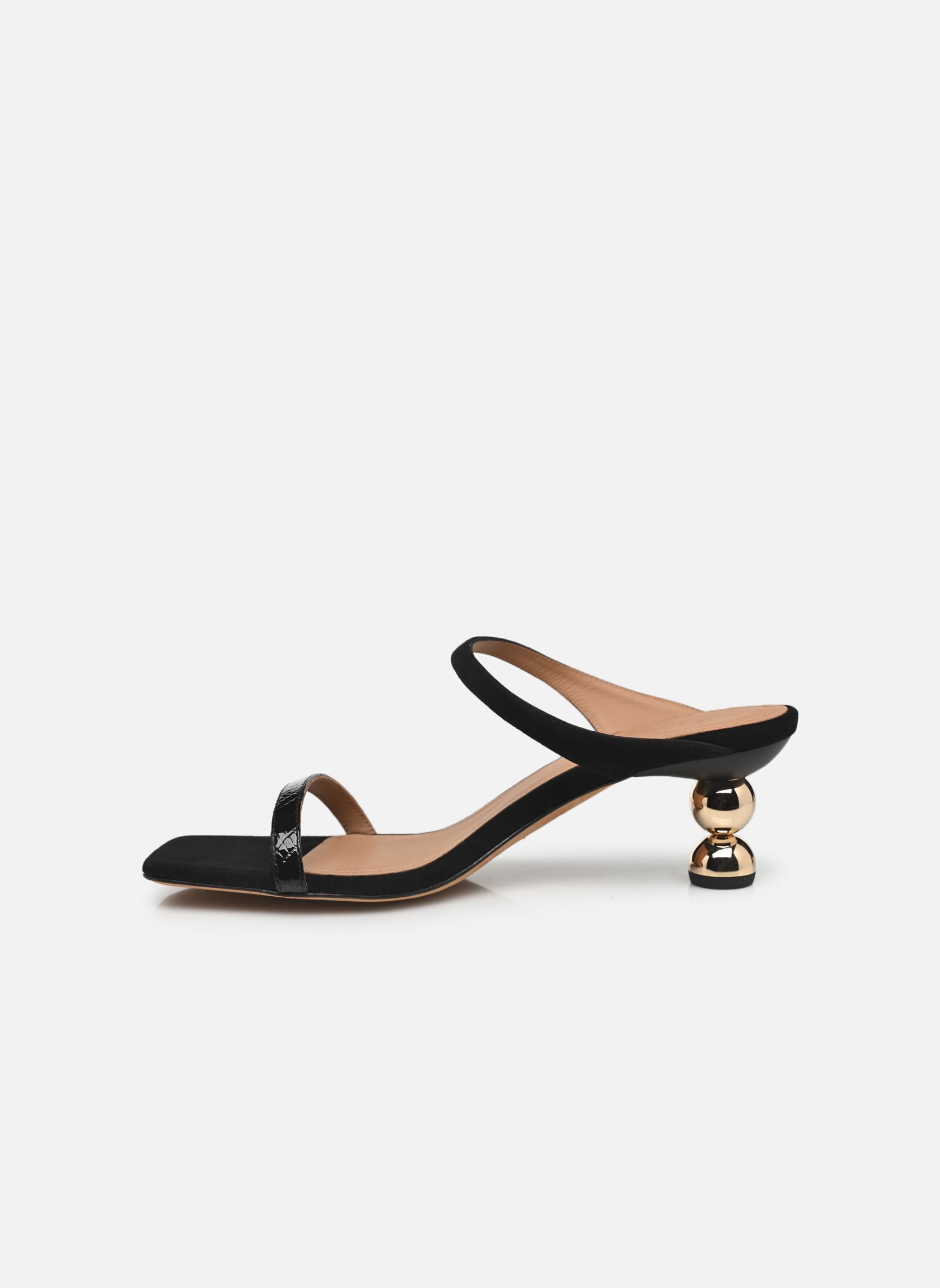 Muilen en klompen Ali dames zwart Flattered Muilen en klompen Ali dames zwart LEATHER SNAKE BLACK
