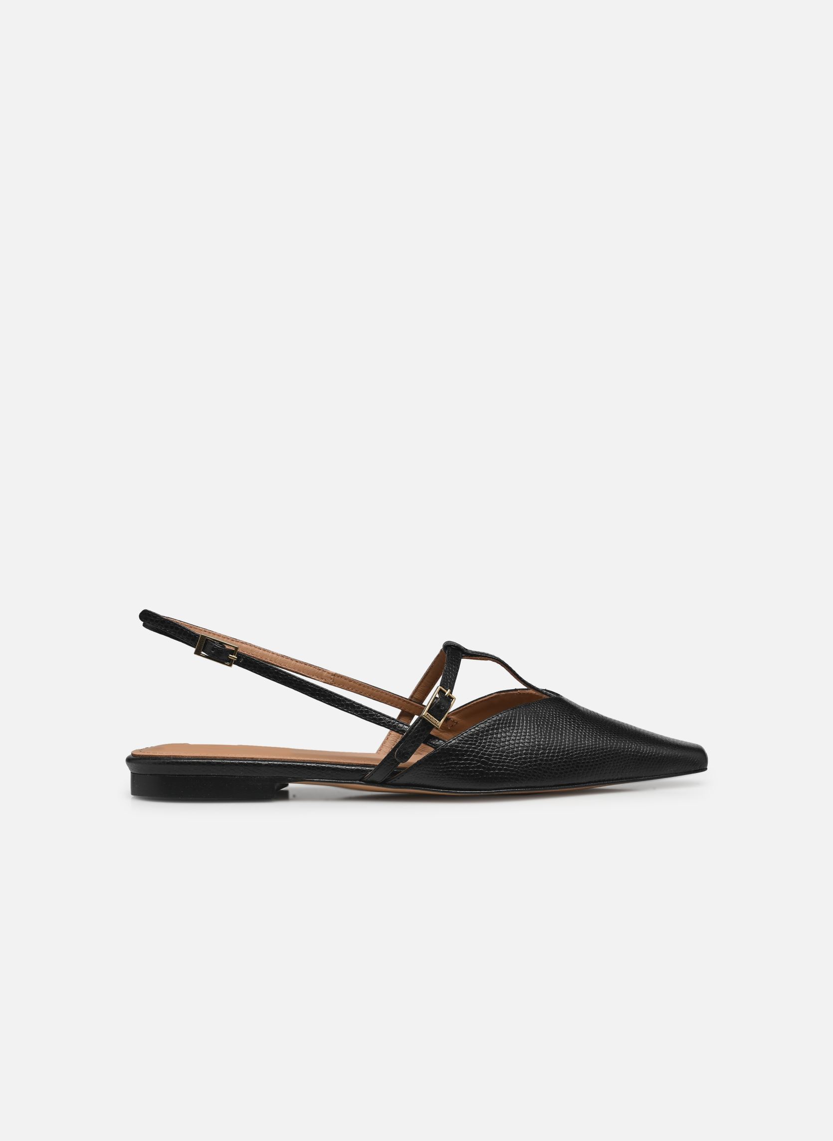 Flache Sandalen Josefin damen schwarz Flattered Flache Sandalen Josefin damen schwarz LEATHER LIZZARD BLACK