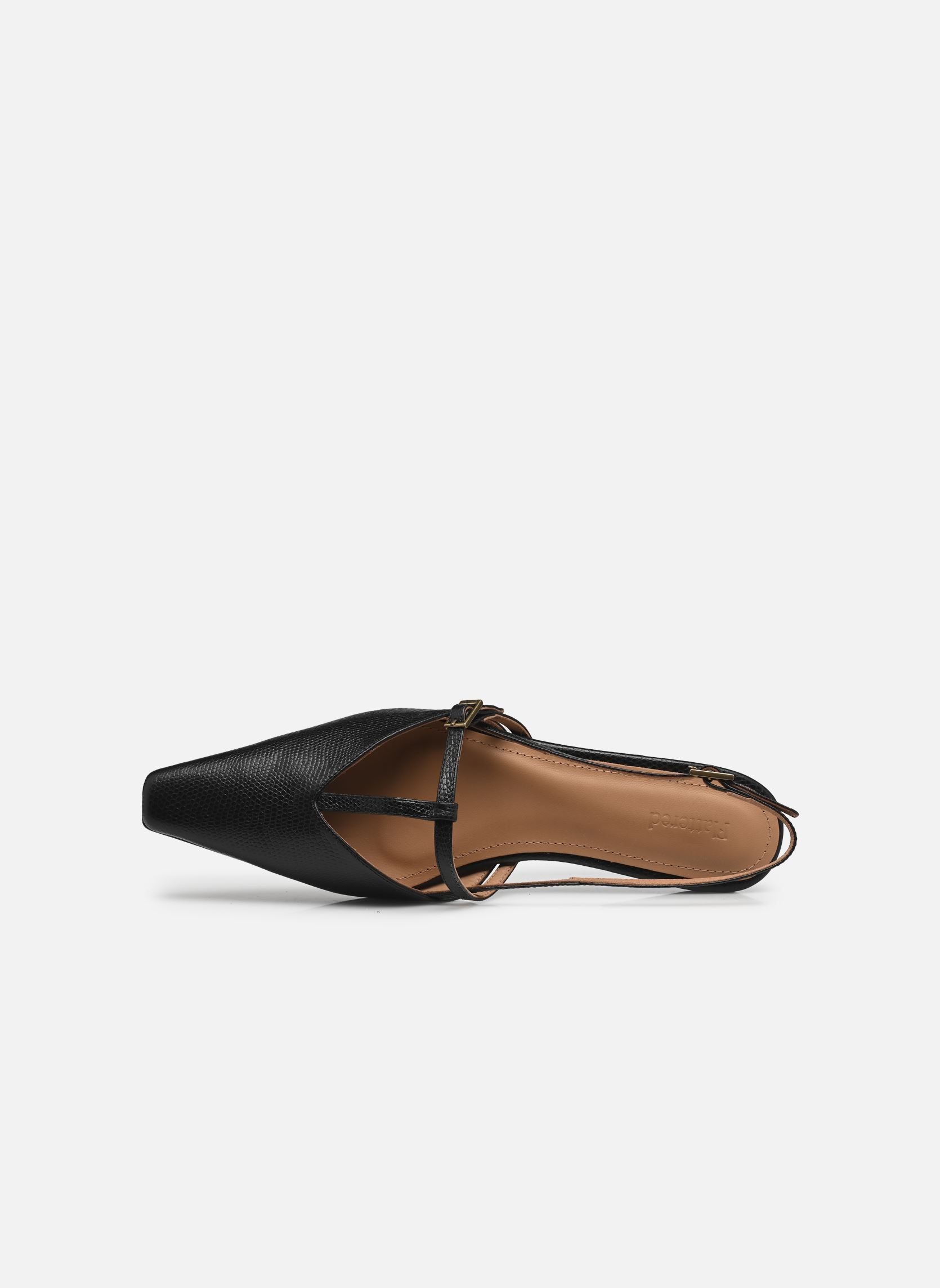 Flache Sandalen Josefin damen schwarz Flattered Flache Sandalen Josefin damen schwarz LEATHER LIZZARD BLACK