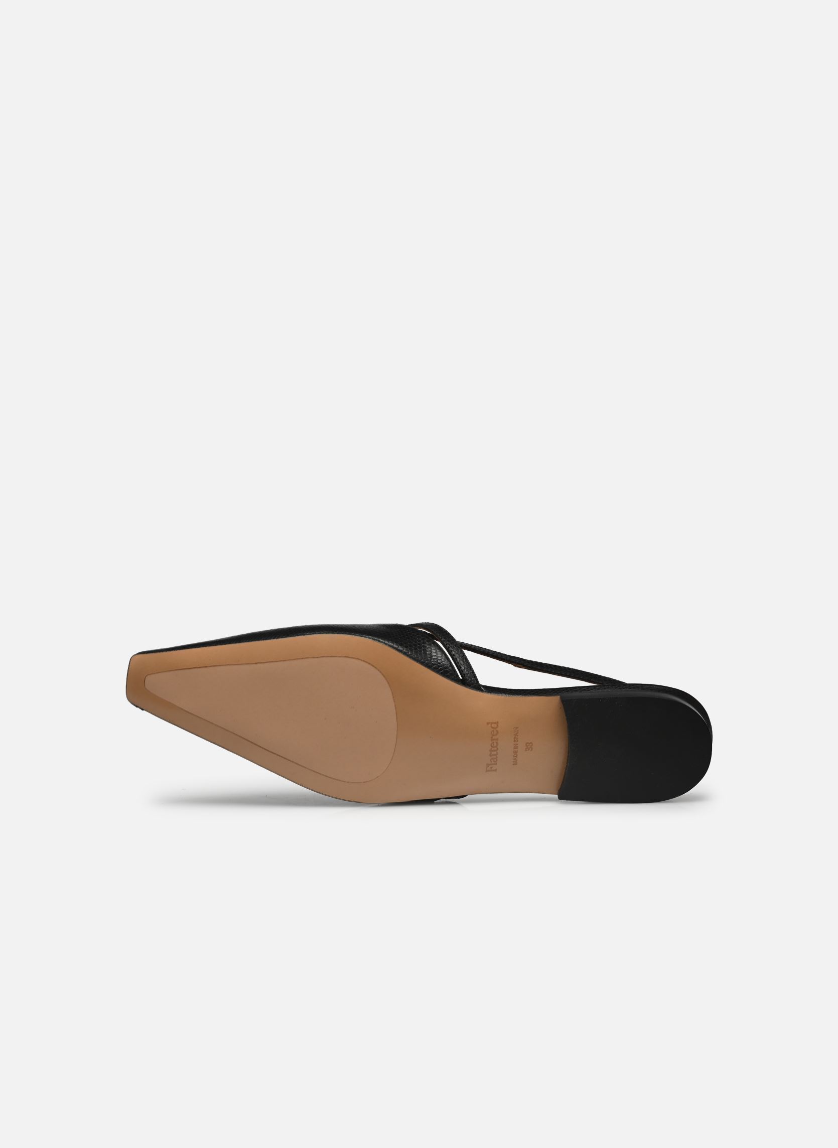 Flache Sandalen Josefin damen schwarz Flattered Flache Sandalen Josefin damen schwarz LEATHER LIZZARD BLACK