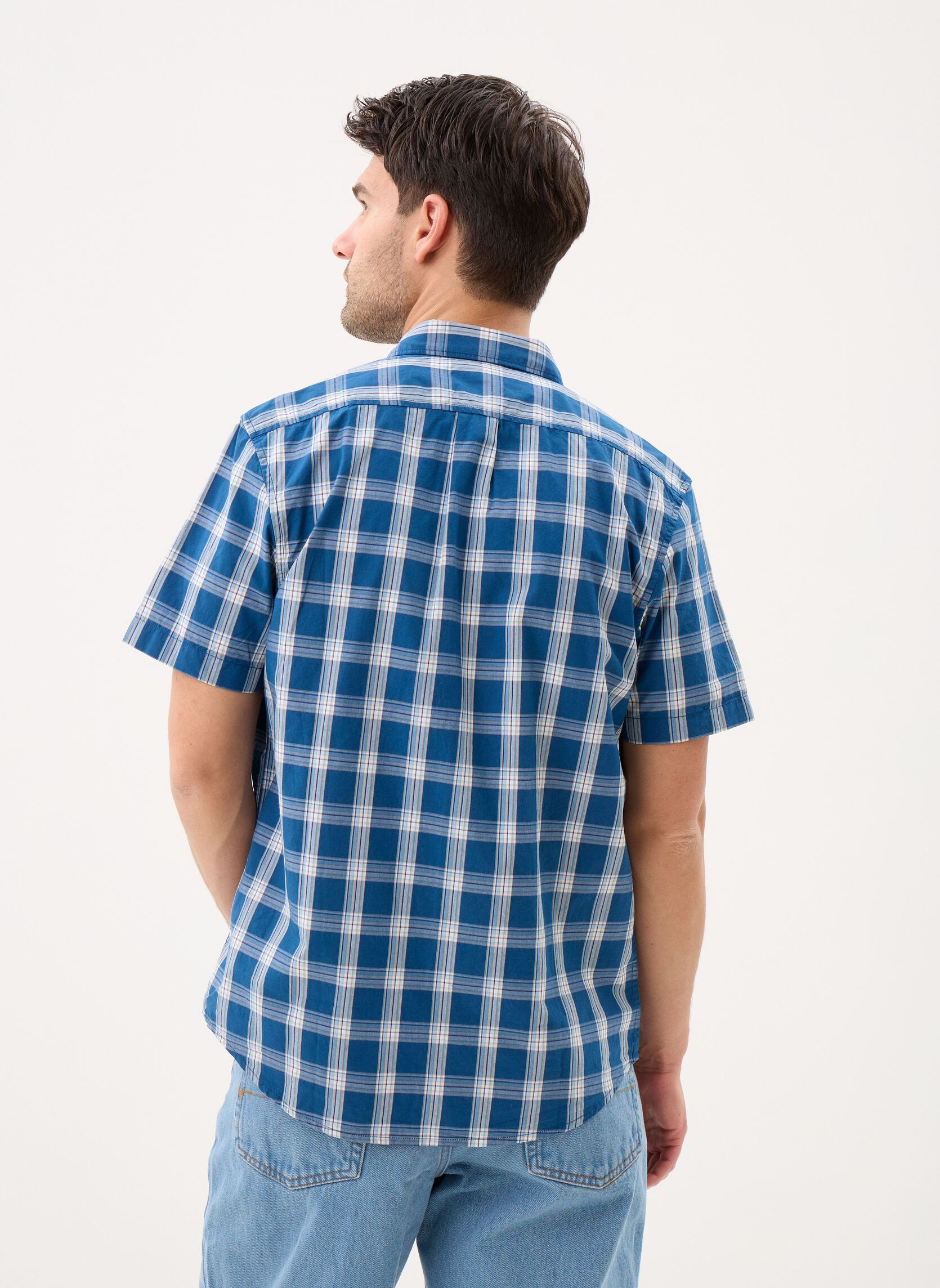 Hemden LEE BUTTON DOWN SS herren blau Lee Hemden LEE BUTTON DOWN SS herren blau DEEP SEA PLAID