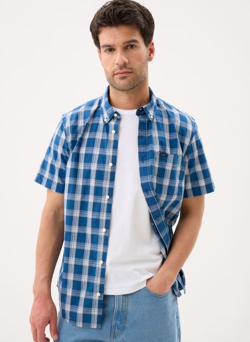 Lee Hemden LEE BUTTON DOWN SS herren blau