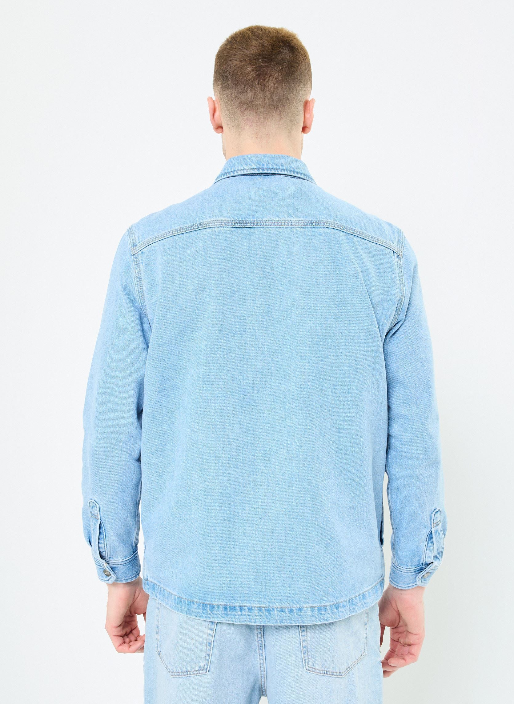 Chemises RLX WORKWEAR OVERSHIRT homme bleu Lee Chemises RLX WORKWEAR OVERSHIRT homme bleu SKYLINE WASH