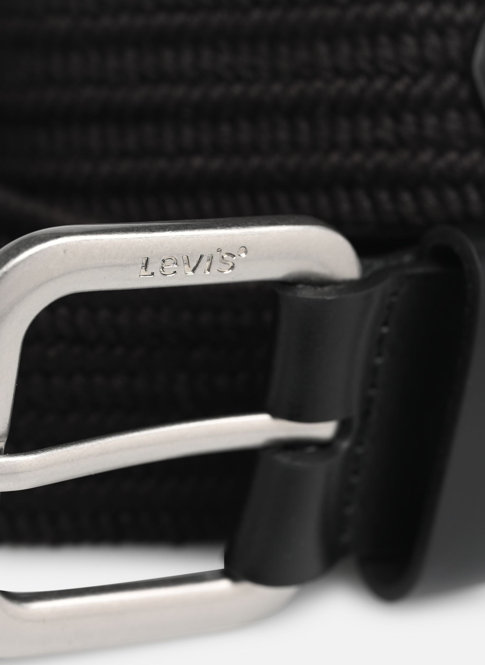 Cinturones Stretch Woven Belt Ov hombre negro Levi's Cinturones Stretch Woven Belt Ov hombre negro Regular Black