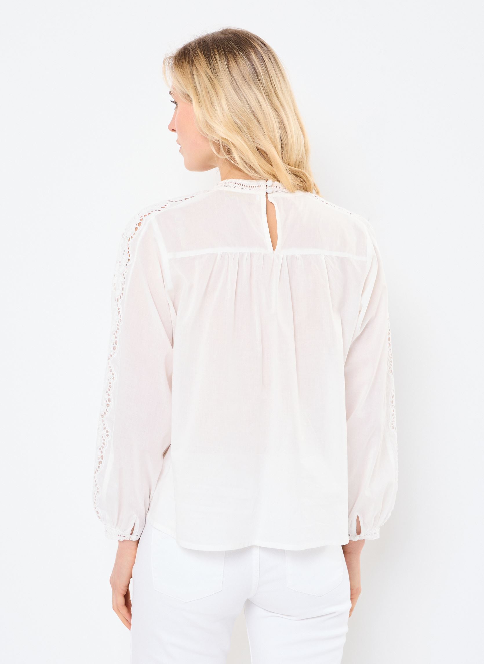 Blouses manches longues Betty femme blanc La Petite Etoile Blouses manches longues Betty femme blanc Ecru