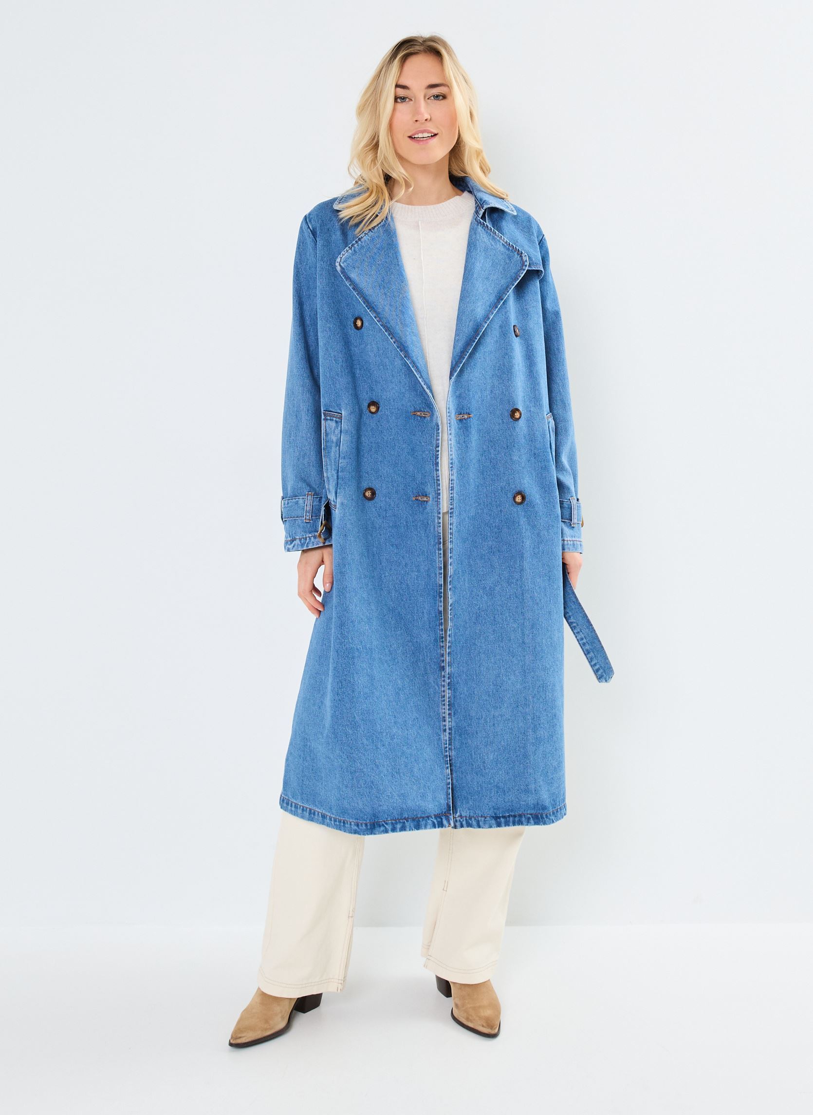 Trenchcoats Farago dames blauw La Petite Etoile Trenchcoats Farago dames blauw Stone