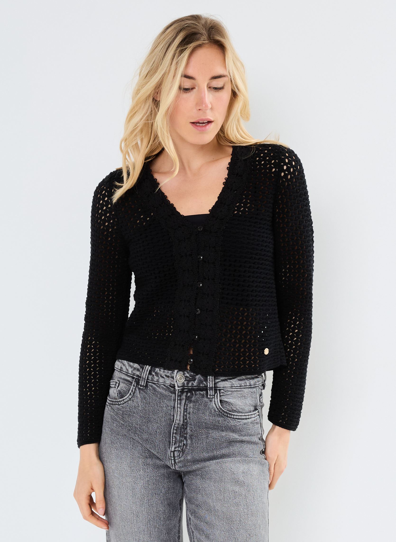 Gilet Matilda donna nero La Petite Etoile Gilet Matilda donna nero Noir