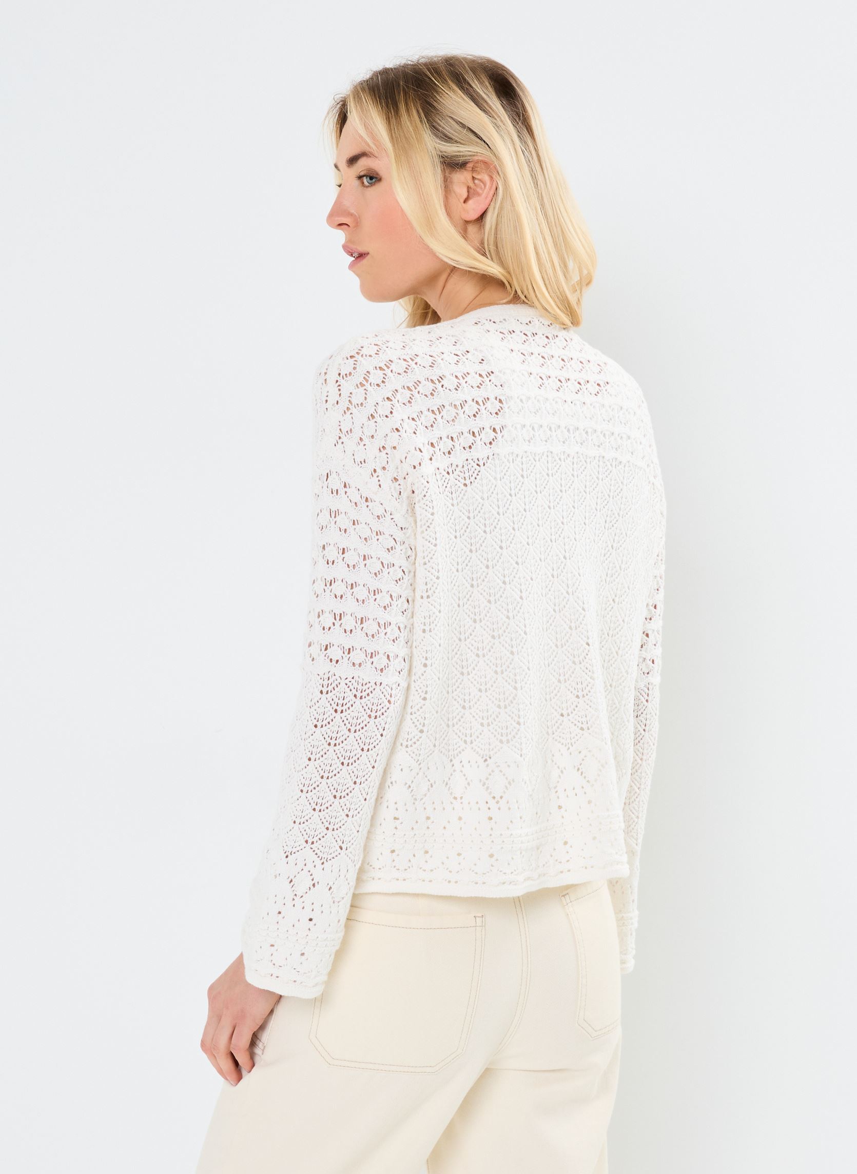Gilets Mia femme blanc La Petite Etoile Gilets Mia femme blanc Ecru