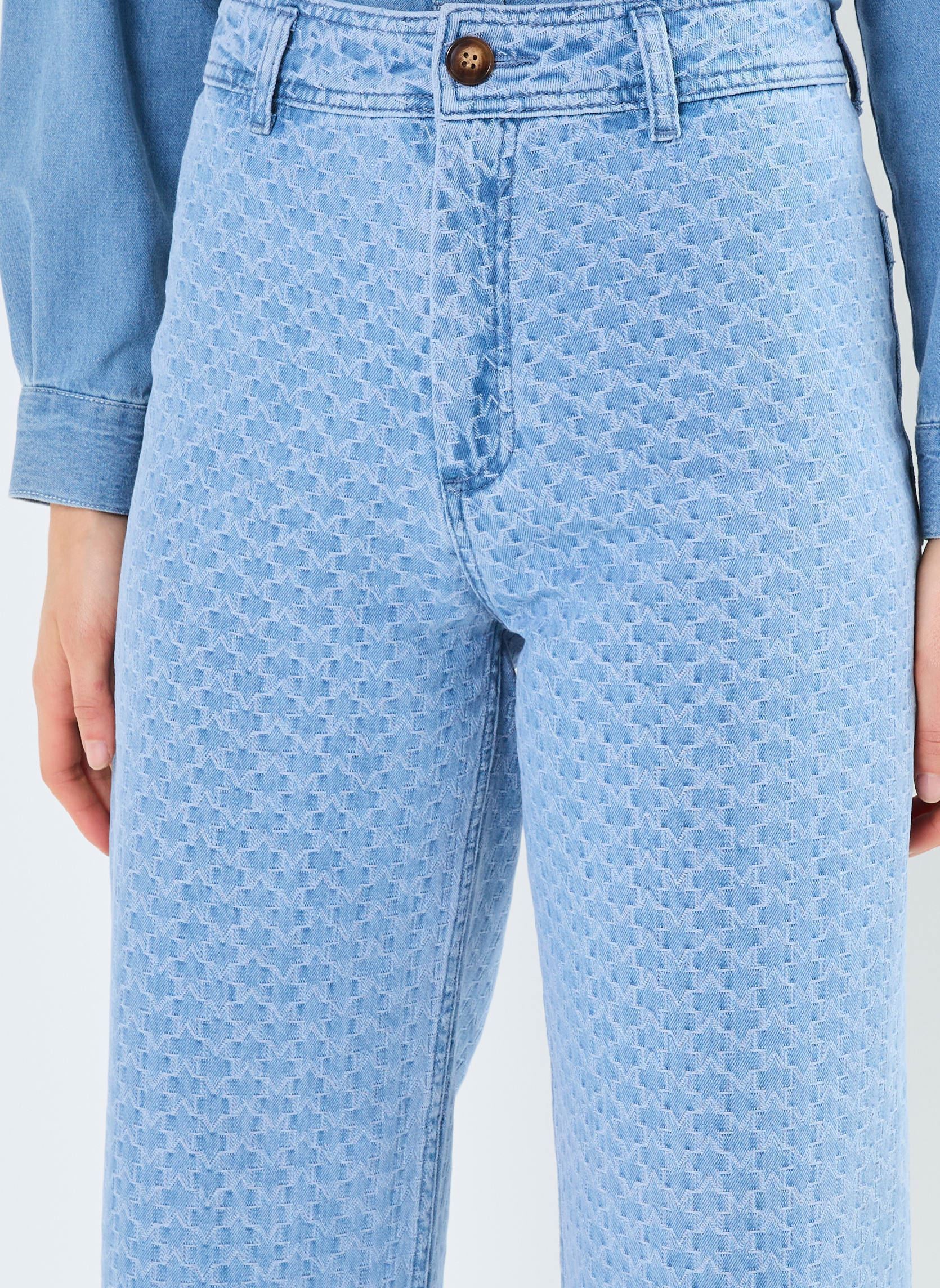 Jeans droit Paphos femme bleu La Petite Etoile Jeans droit Paphos femme bleu Stone