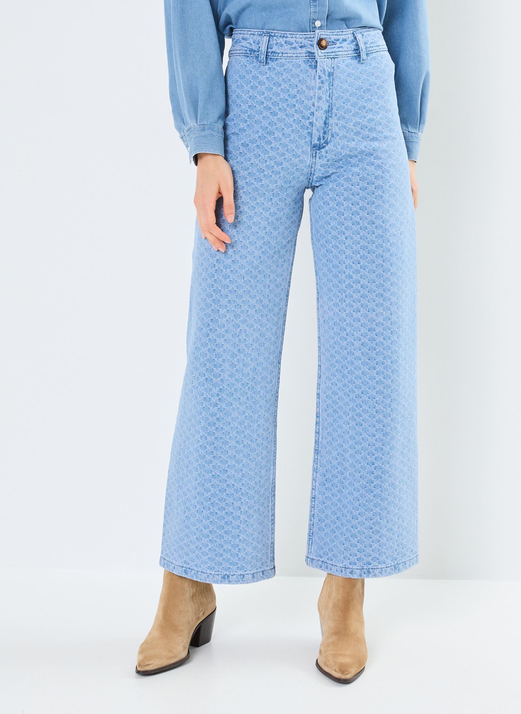 Jeans droit Paphos femme bleu La Petite Etoile Jeans droit Paphos femme bleu Stone