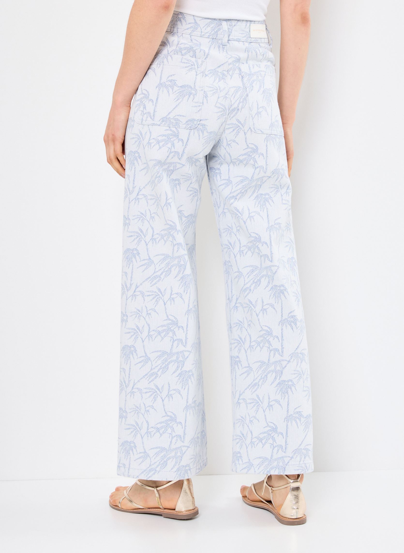 Rechte jeans / Straight Leg Jeans Paphos dames blauw La Petite Etoile Rechte jeans / Straight Leg Jeans Paphos dames blauw Jacquard