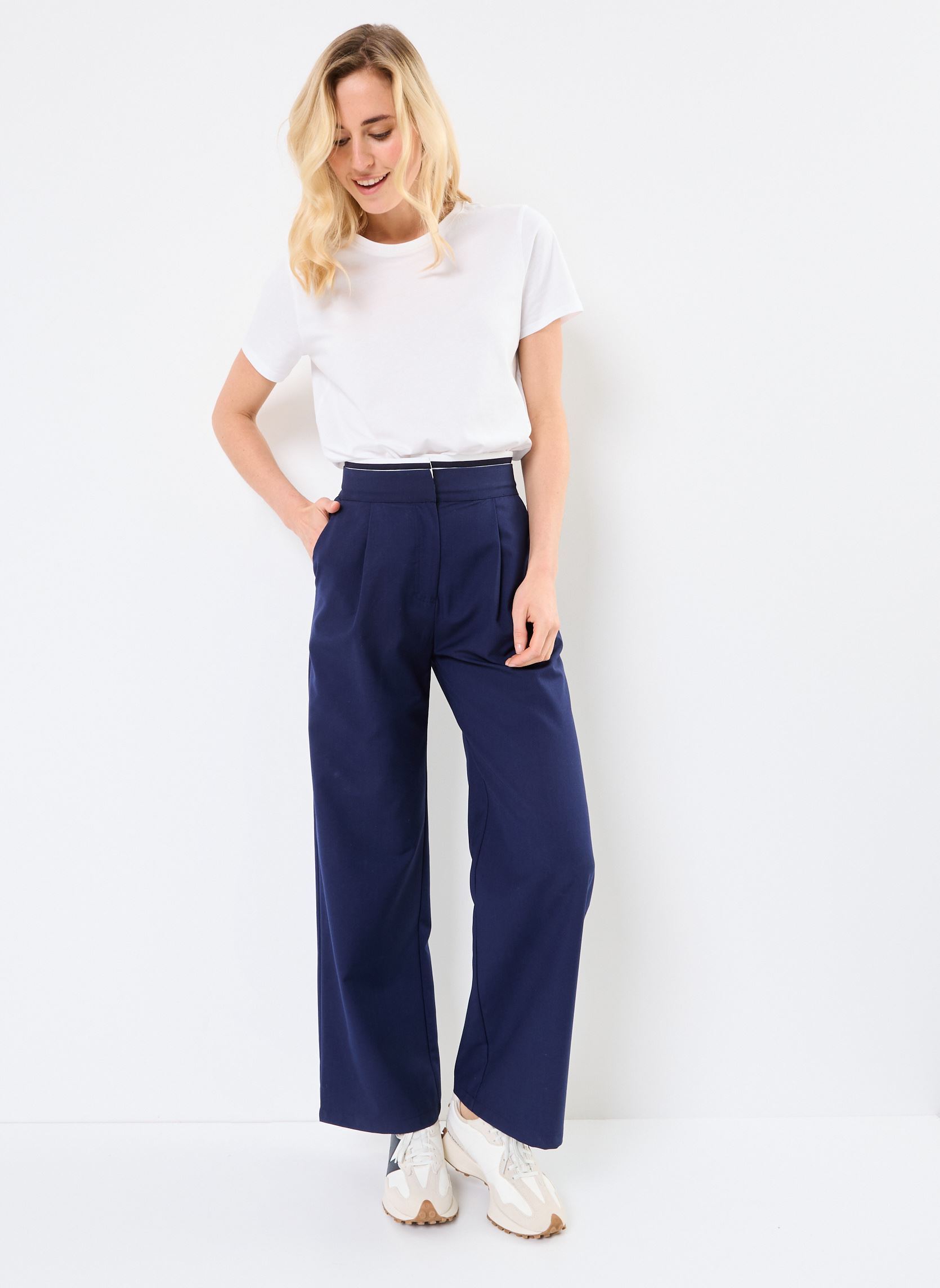 Pantalons larges Patricia femme bleu La Petite Etoile Pantalons larges Patricia femme bleu Marine