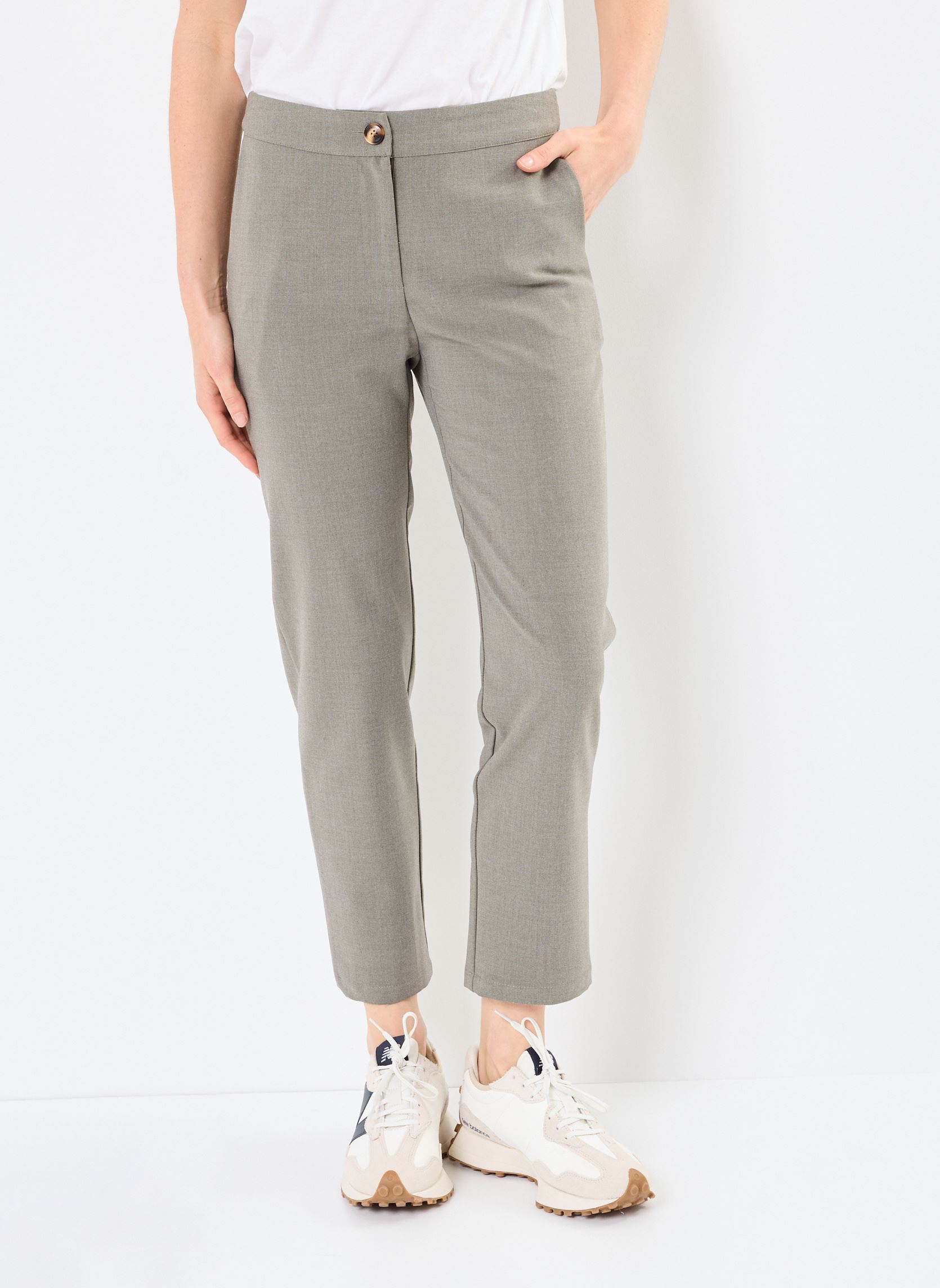 Straight Leg Hosen Perry damen grau La Petite Etoile Straight Leg Hosen Perry damen grau Gris