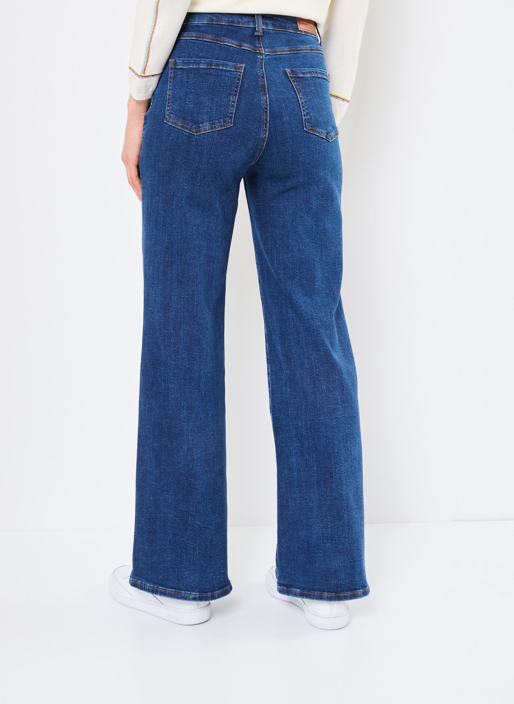 Flared jeans Peyton dames blauw La Petite Etoile Flared jeans Peyton dames blauw WASH