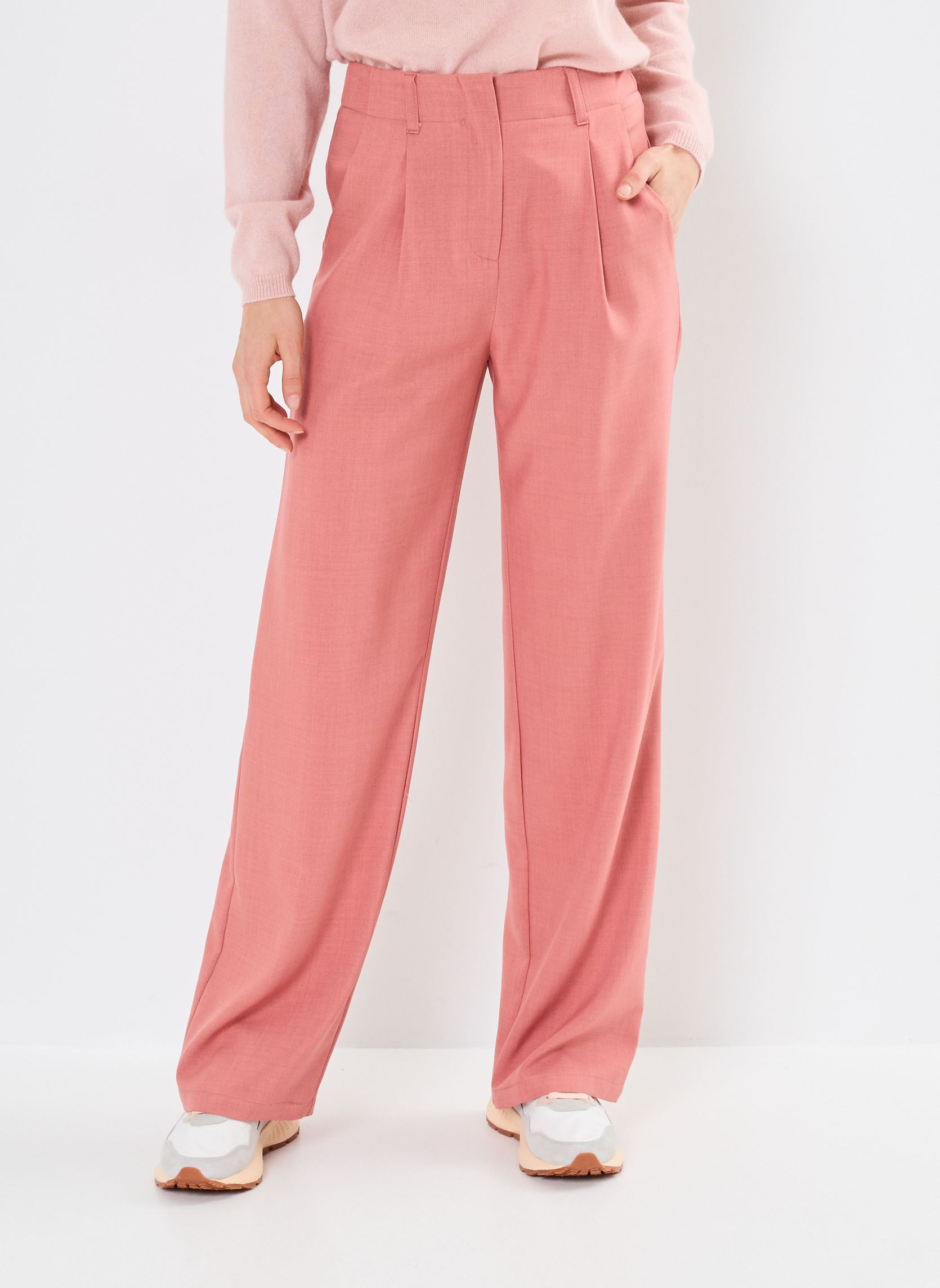 Pantalones anchos Polimo mujer rosa La Petite Etoile Pantalones anchos Polimo mujer rosa VIEUX ROSE