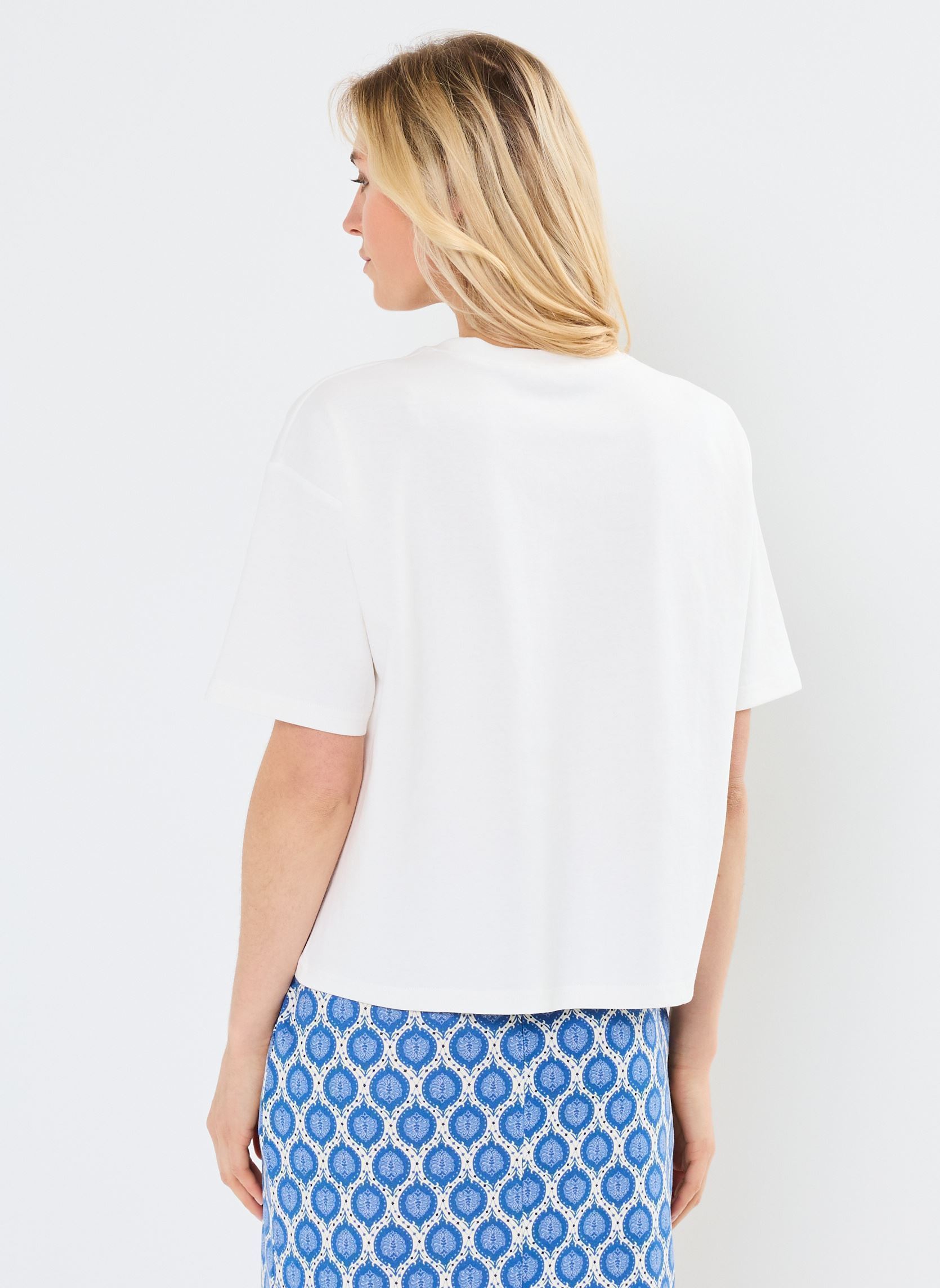 Tee-shirts manches courtes Tais femme blanc La Petite Etoile Tee-shirts manches courtes Tais femme blanc ECRU