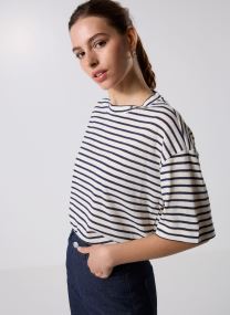Kurzarm-T-Shirts Tais damen weiß La Petite Etoile Kurzarm-T-Shirts Tais damen weiß ECRU/MARINE