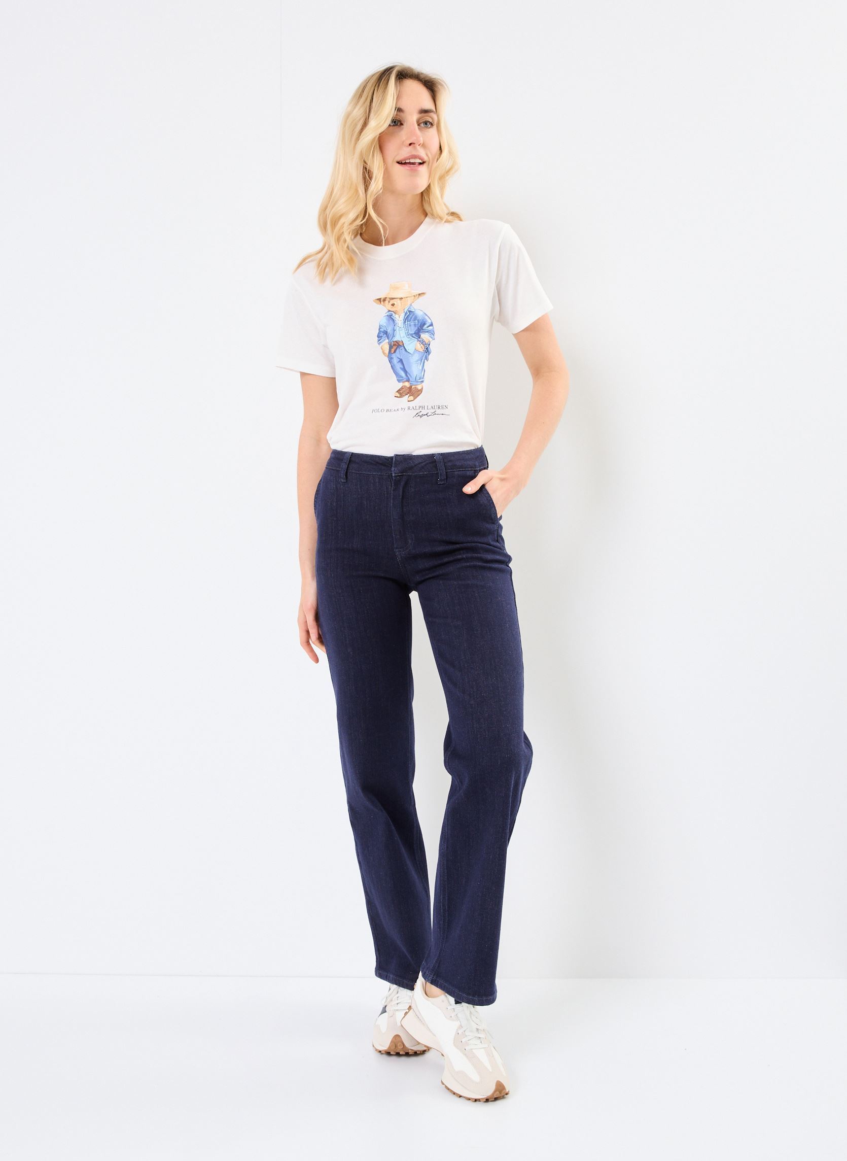 Rechte jeans / Straight Leg Jeans Imogen dames blauw La Petite Etoile Rechte jeans / Straight Leg Jeans Imogen dames blauw Brut