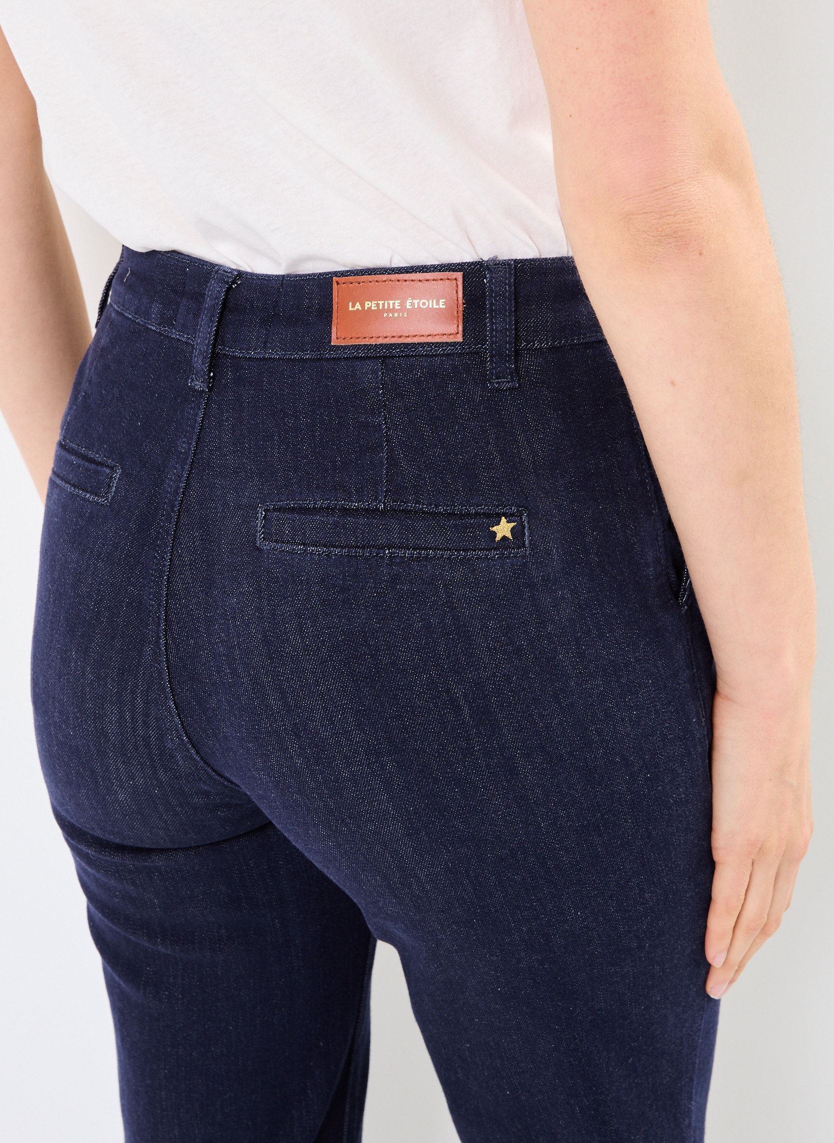 Rechte jeans / Straight Leg Jeans Imogen dames blauw La Petite Etoile Rechte jeans / Straight Leg Jeans Imogen dames blauw Brut