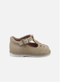 Ballerines Salomés en cuir 16001AJ-VELOUR-SACO Natural garçon beige Eli 1957 Ballerines Salomés en cuir 16001AJ-VELOUR-SACO Natural garçon beige Beige