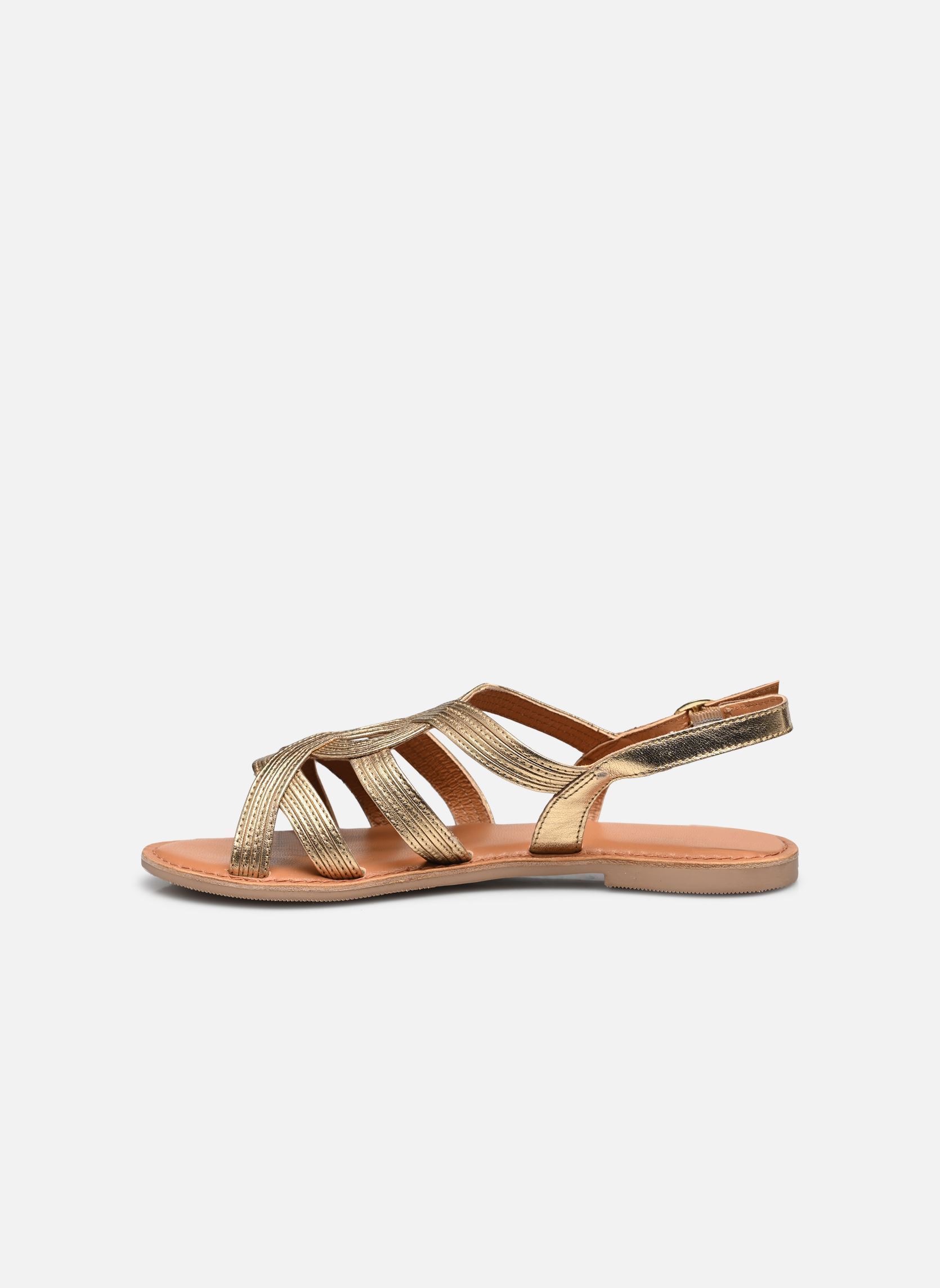 Platte sandalen Netesien dames goud en brons Eram Platte sandalen Netesien dames goud en brons Or