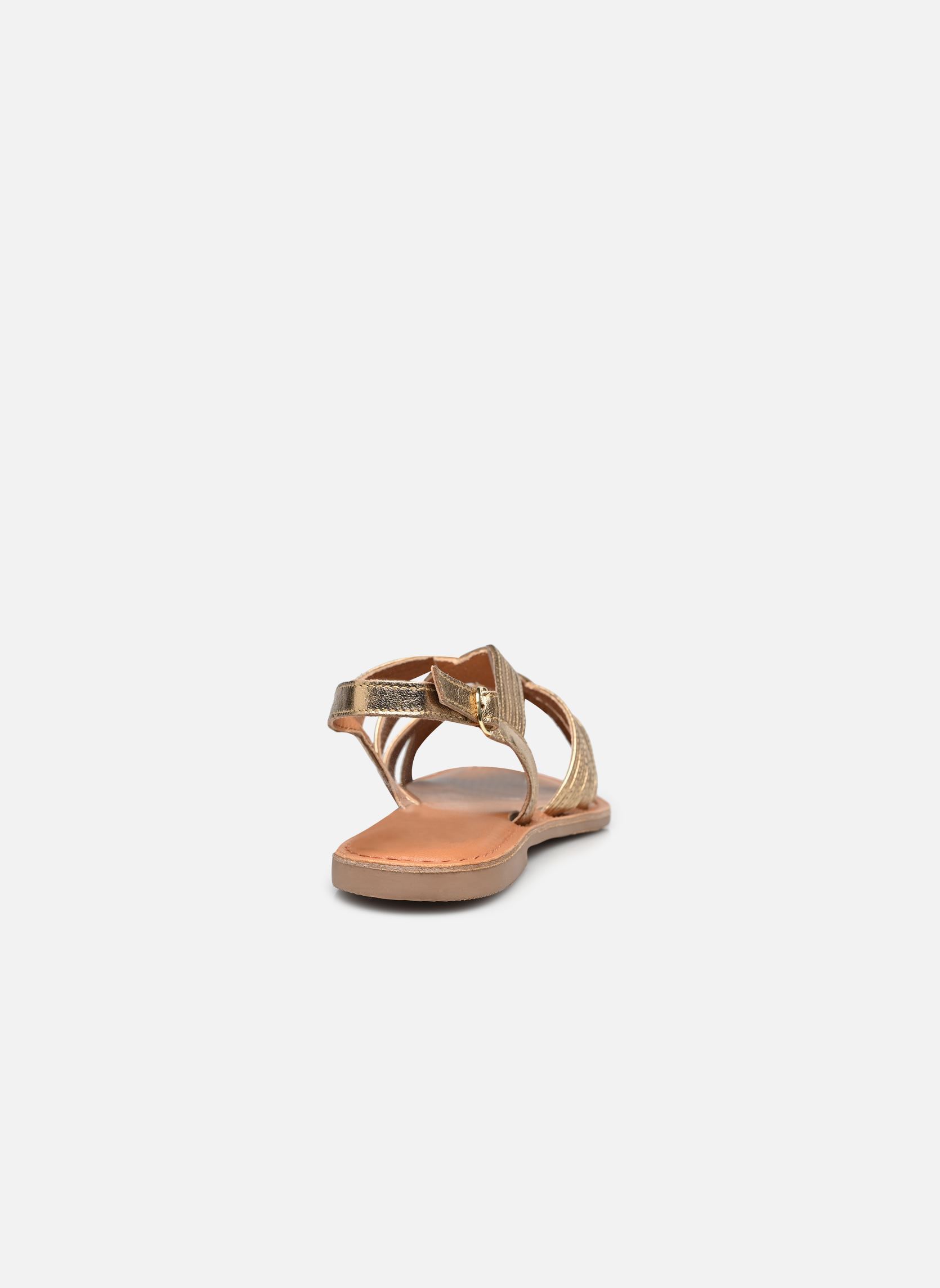 Platte sandalen Netesien dames goud en brons Eram Platte sandalen Netesien dames goud en brons Or
