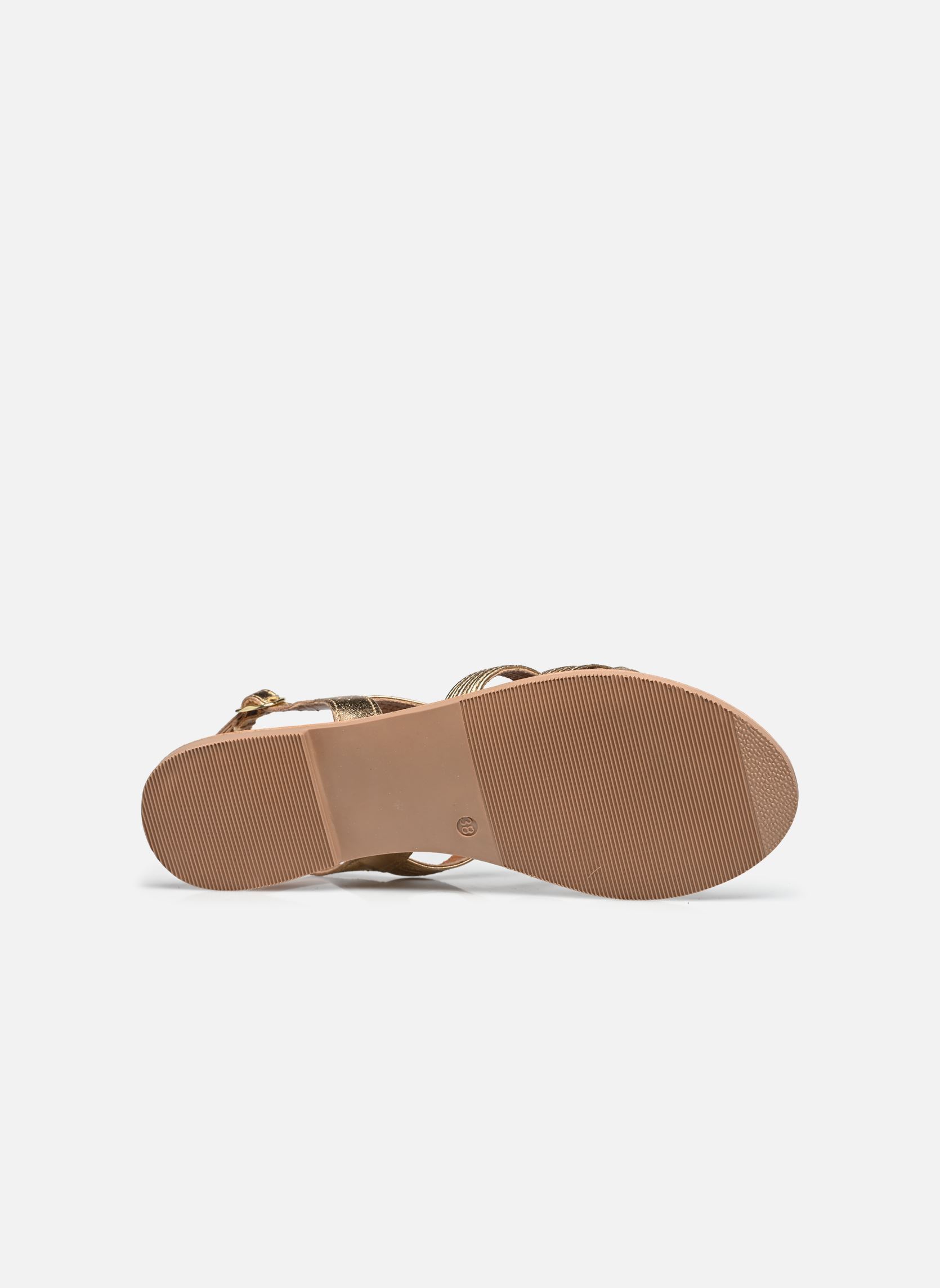 Platte sandalen Netesien dames goud en brons Eram Platte sandalen Netesien dames goud en brons Or