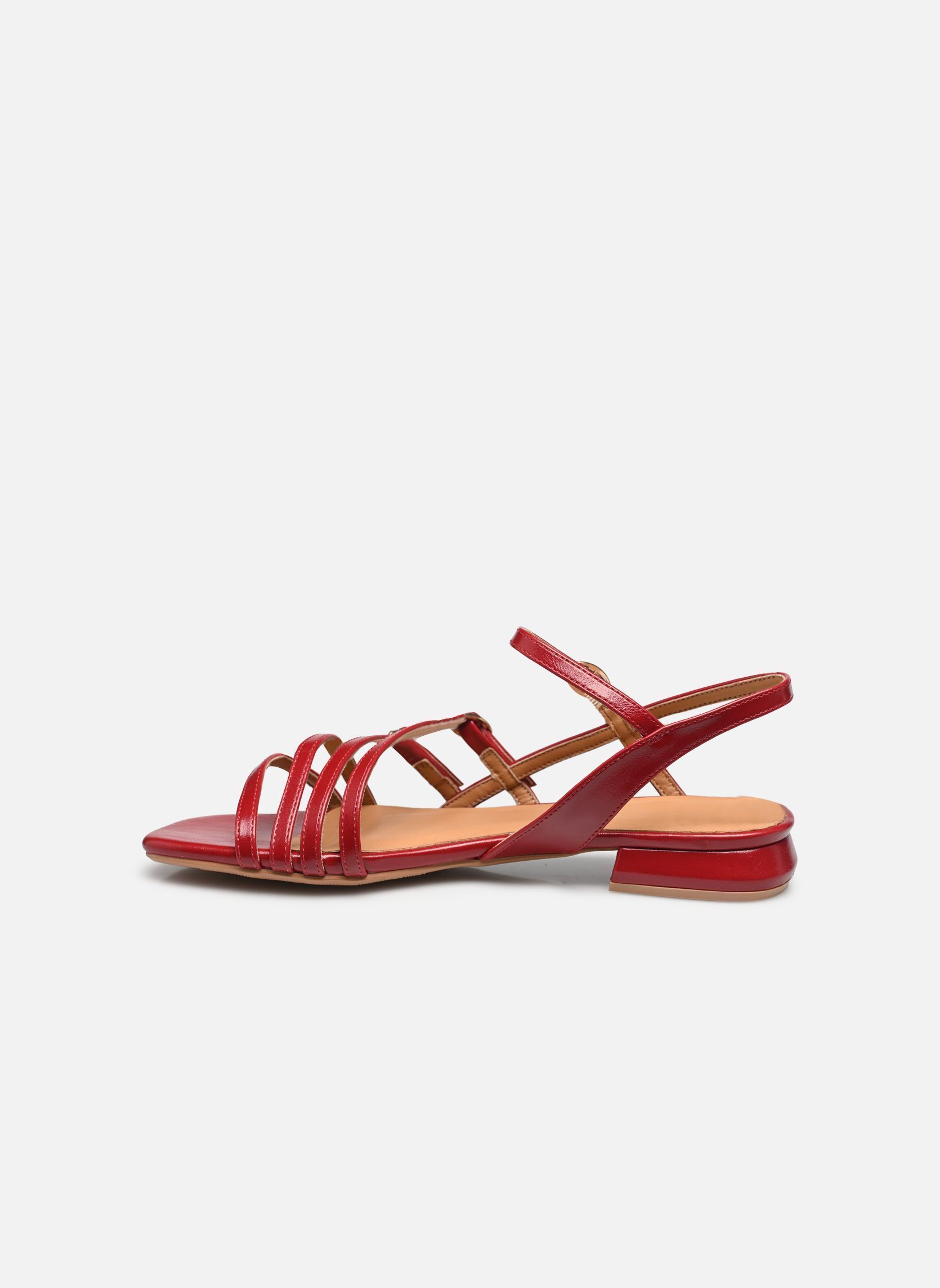 Sandales plates Poline femme rouge Eram Sandales plates Poline femme rouge Rouge